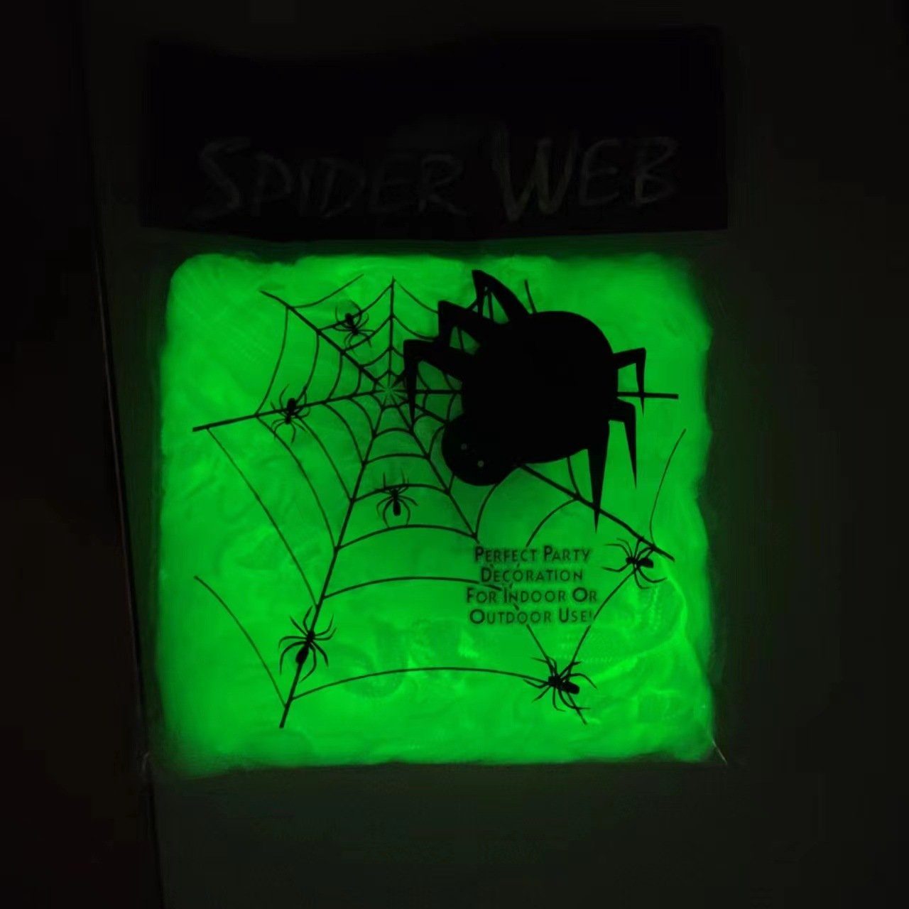 PRECORN leuchtend Spinnen Spinnennetz Halloween Deko 20 + Party Hängedekoration Fasching