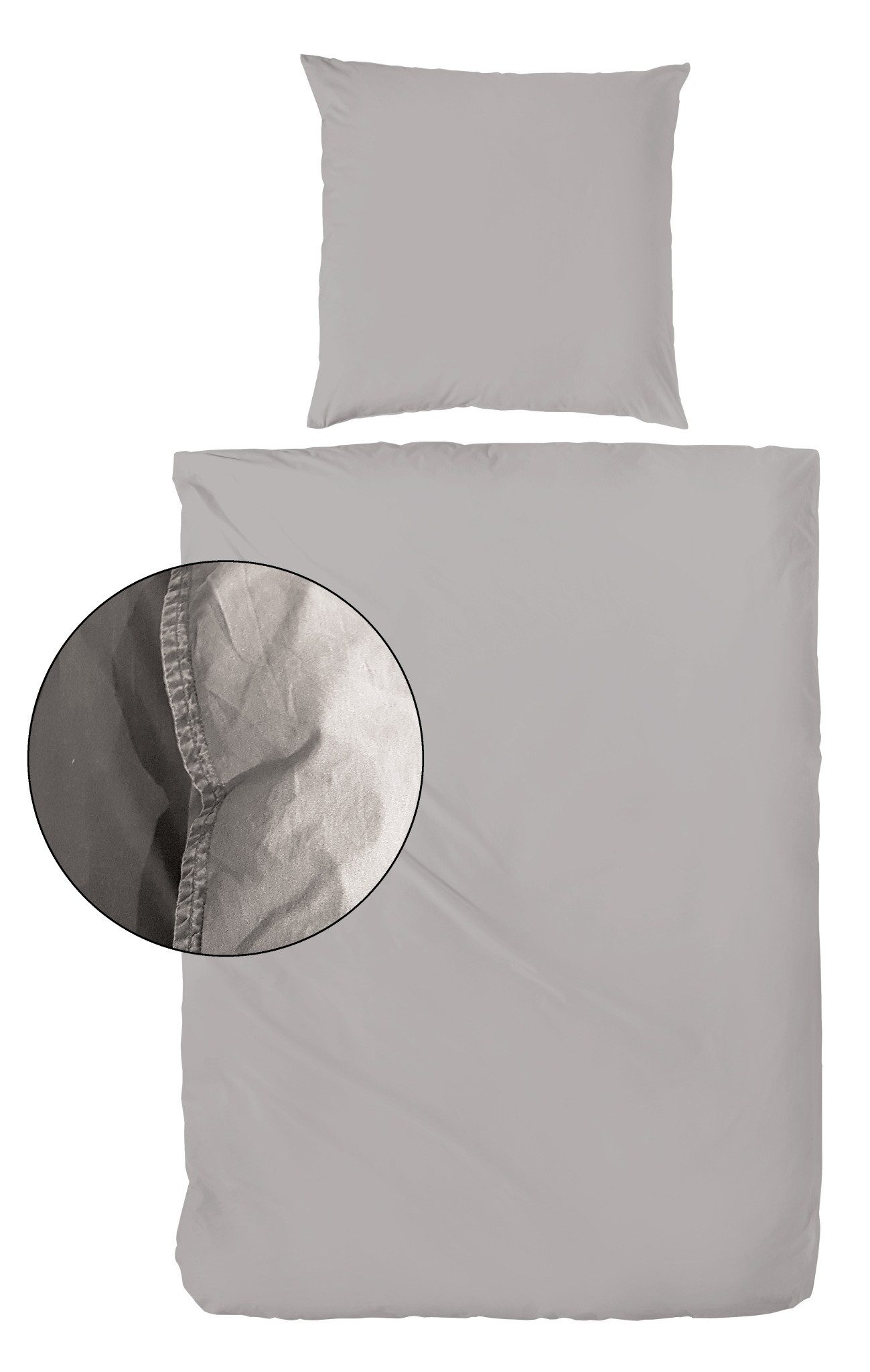 H.G. Hahn Haustextilien Bettwäsche Hahn Baumwolle Stone Washed Bettwäsche, Baumwolle, 2 teilig