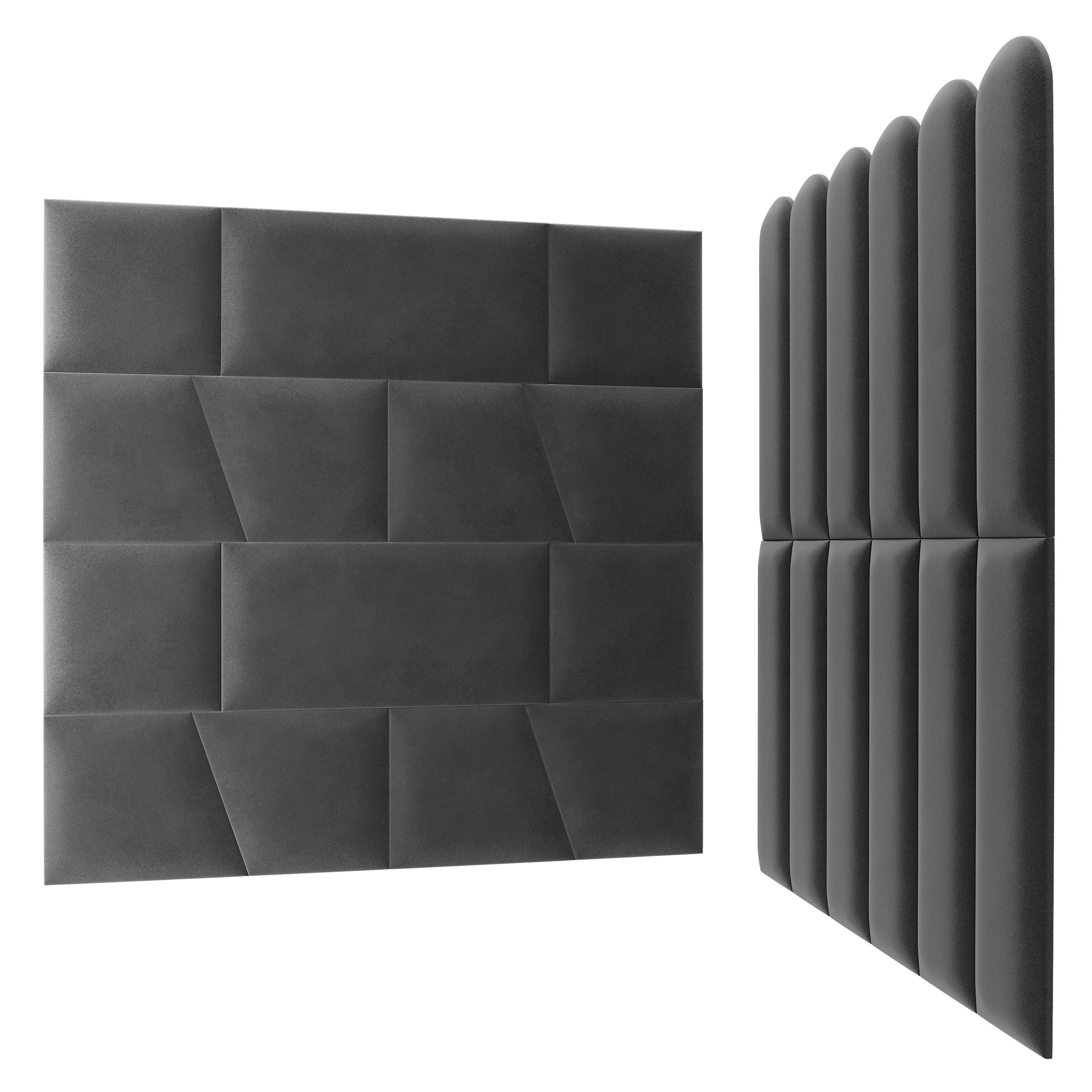 sossai® 3D Wandpaneel Wandpolster Wandverkleidung gepolstert Toppa, BxL: 15x60 cm, (2-tlg) – Bild 3 von 5