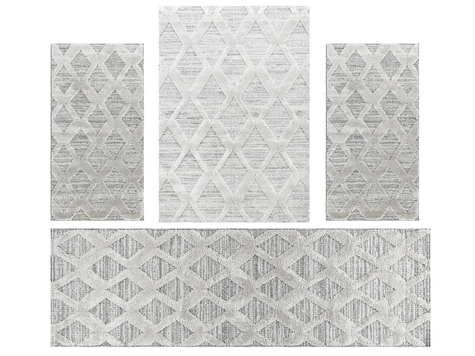 Hochflor-Bettumrandung Boho-Design