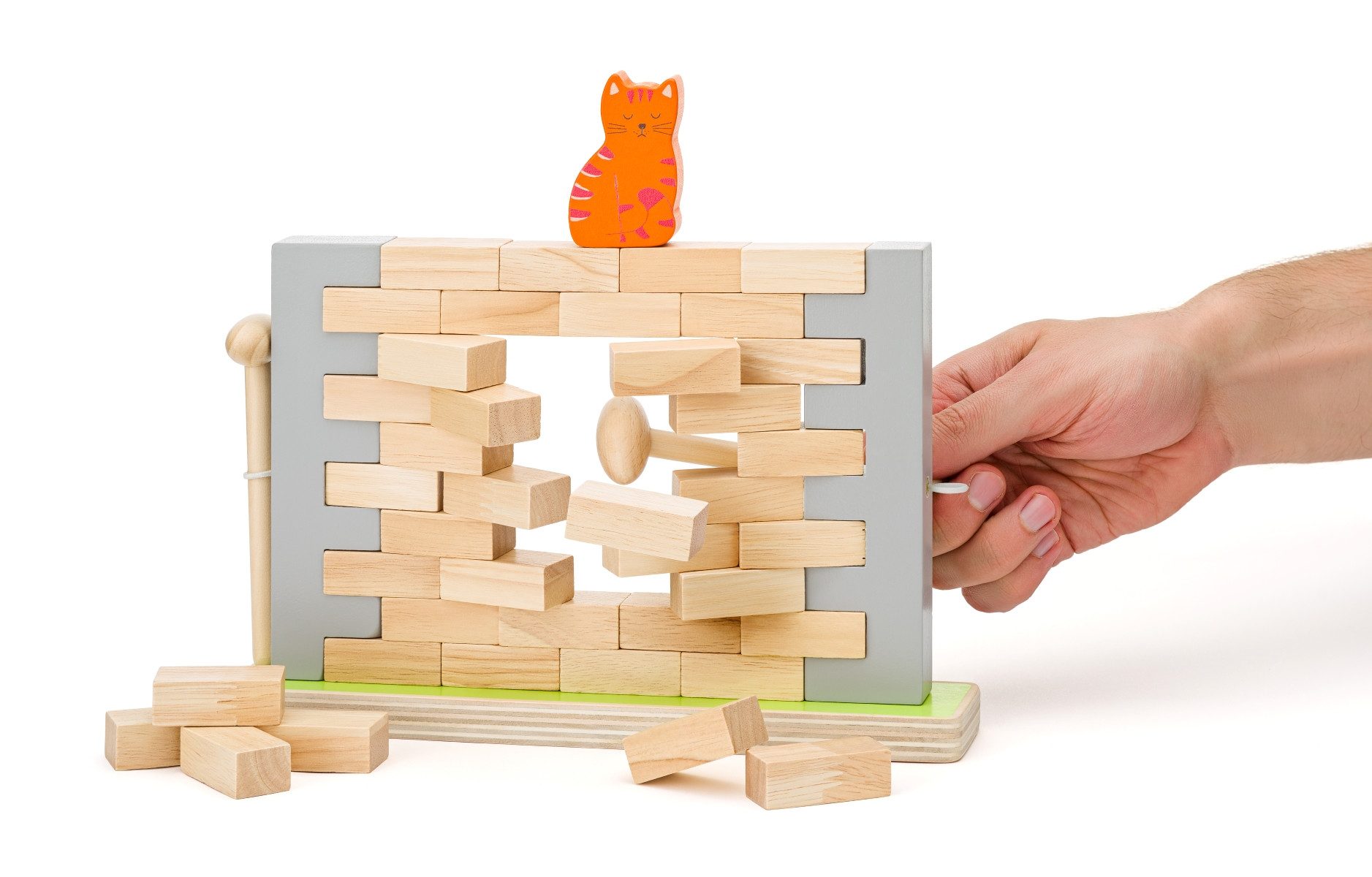 Woodyland Обучающие игрушки 44 teiliges Holz-Motorikspiel. Stapelspiel + Geschicklichkeitsspiel, 44 Teile