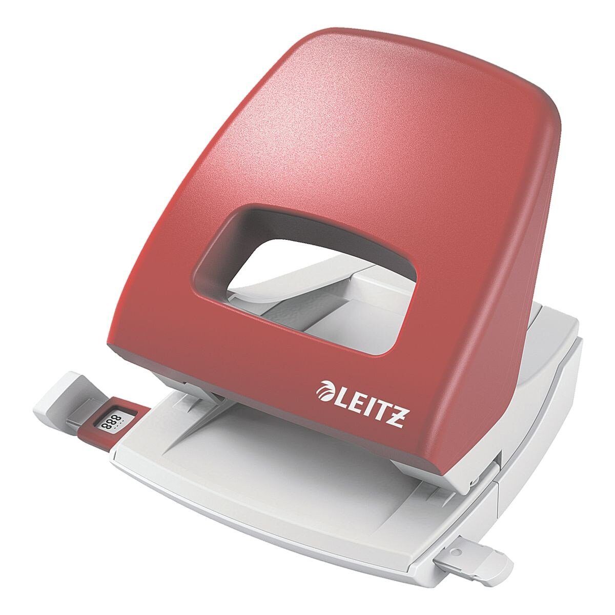 LEITZ Lochstanzer 5005 NeXXt, 2-fach bis 25 Blatt, für A4, A5, A6, 8x8x8 cm, US, Folio