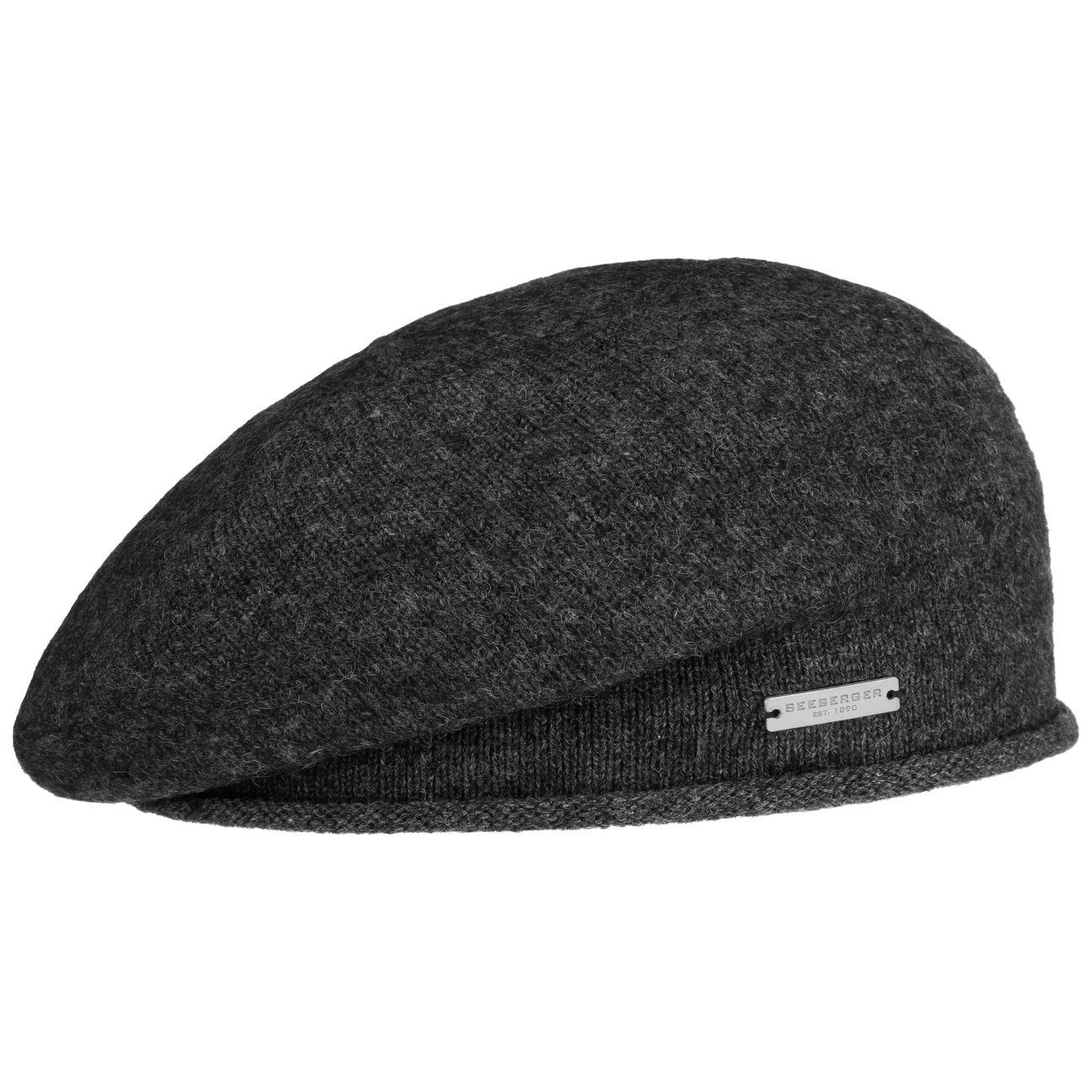 Seeberger Strickmütze (1-St) Baskenmütze Oversize