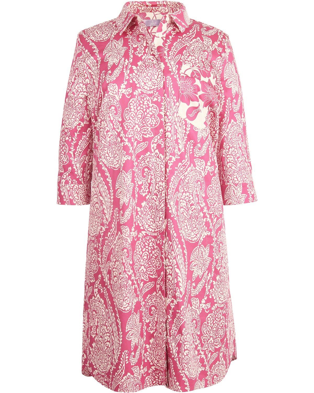 Brigitte von Schönfels Hemdblusenkleid Florales Hemdblusenkleid günstig online kaufen