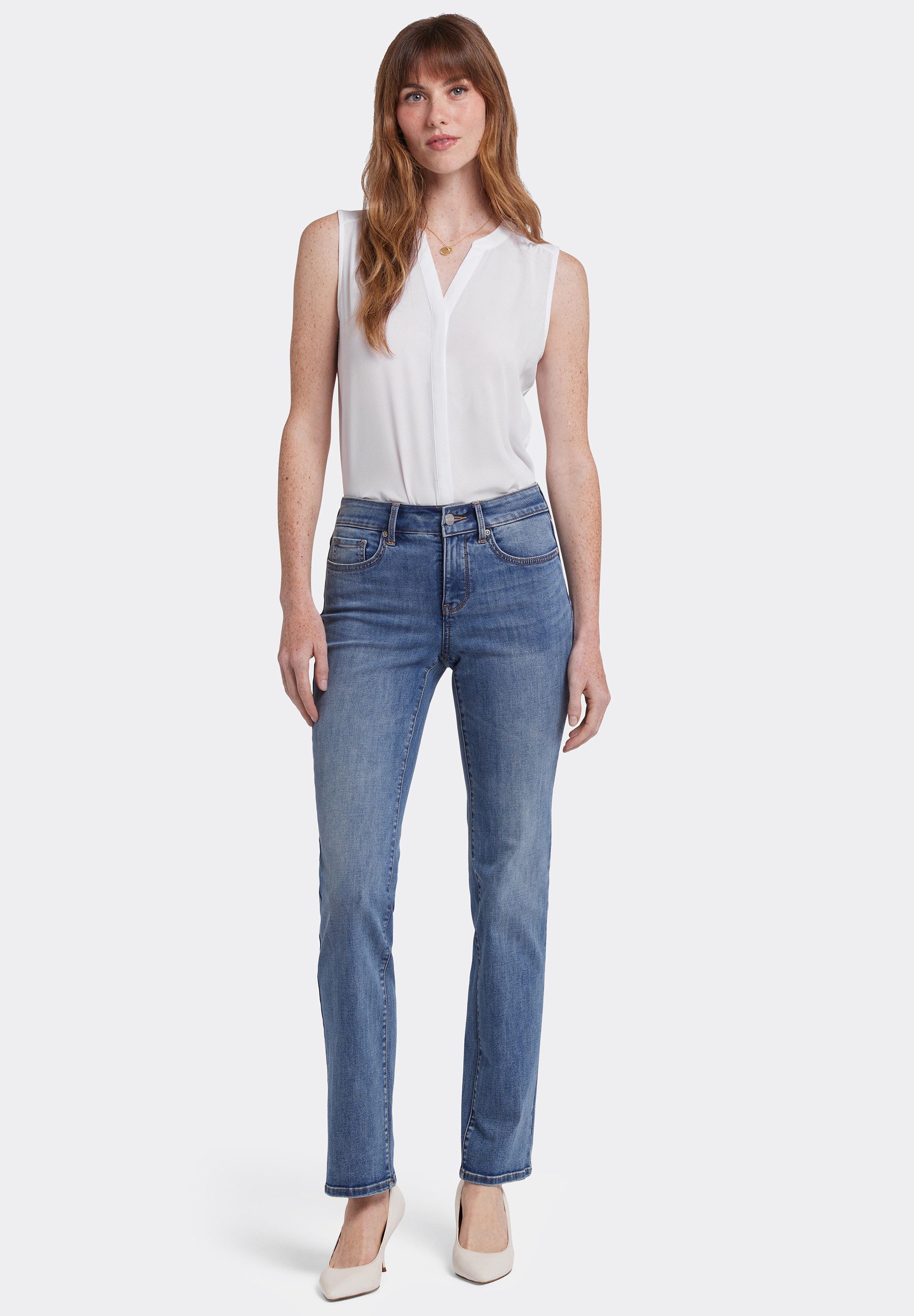 NYDJ Straight-Jeans Marilyn Straight schmeichelhafte Passform