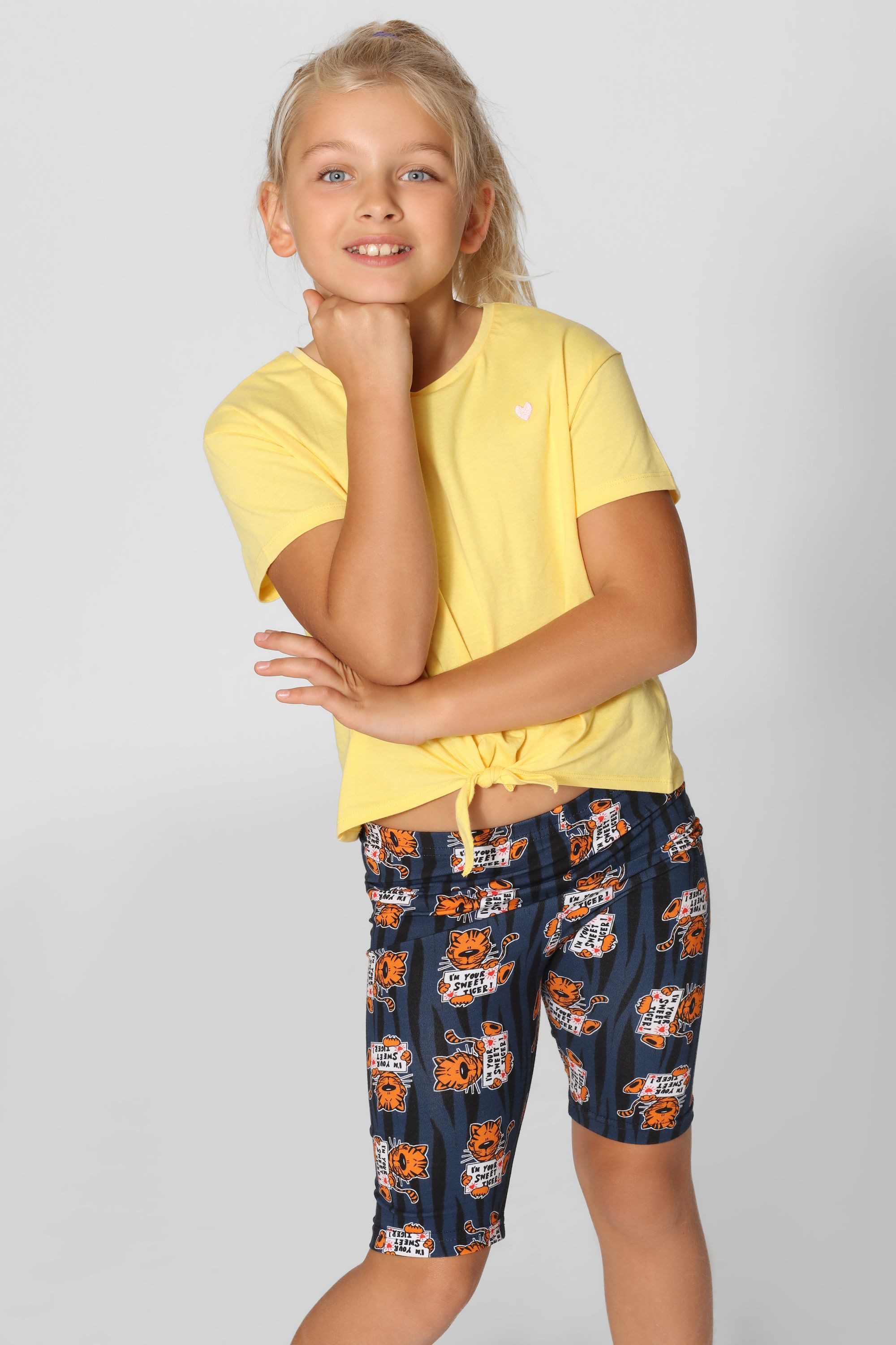 Merry Style Leggings Mädchen Kurze Leggings MS10-406 (1-tlg) elastischer Bund