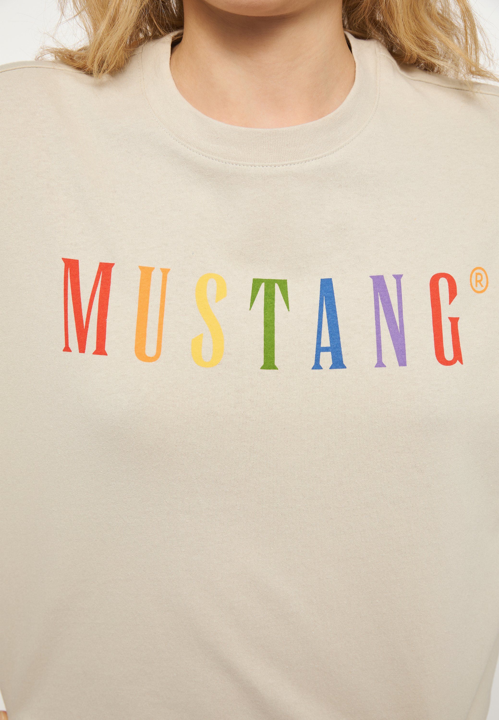 T-Shirt Kurzarmshirt T-Shirt MUSTANG Mustang