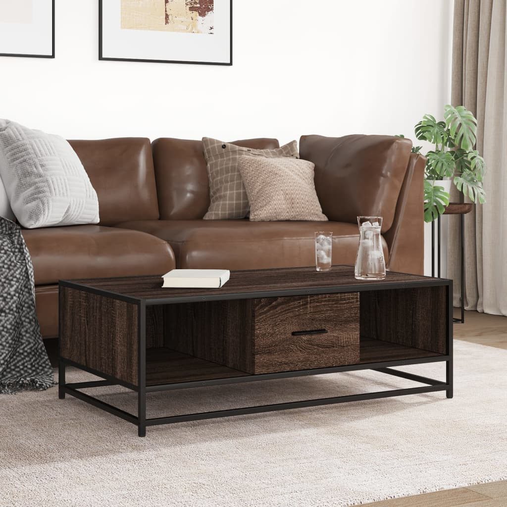 vidaXL Couchtisch Couchtisch Braun Eichen-Optik 100x57x35 günstig online kaufen