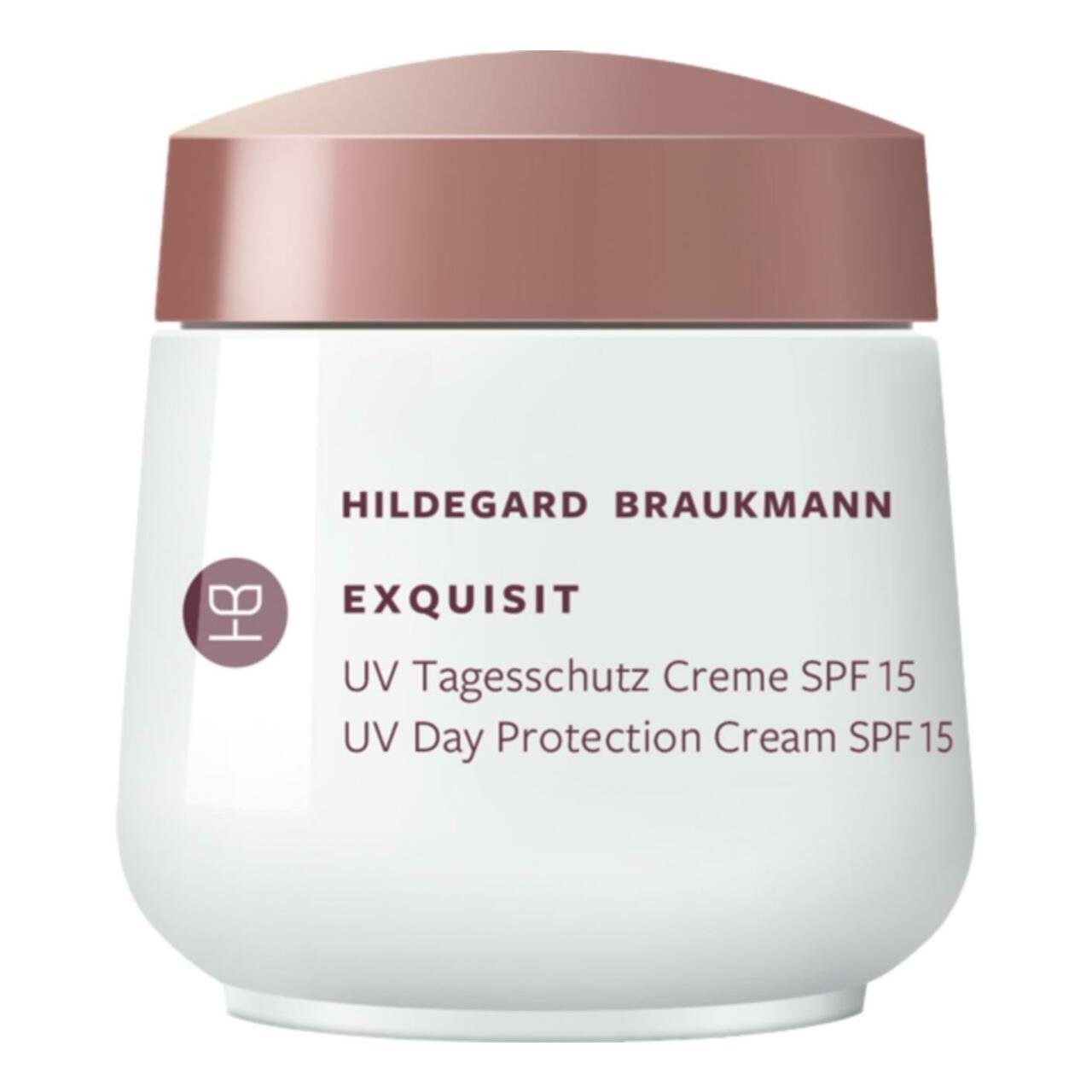 Hildegard Braukmann Tagescreme Exquisit UV Tagesschutz Creme SPF 15, Gut deckende, mattierende Pflege mit Phytosterol u