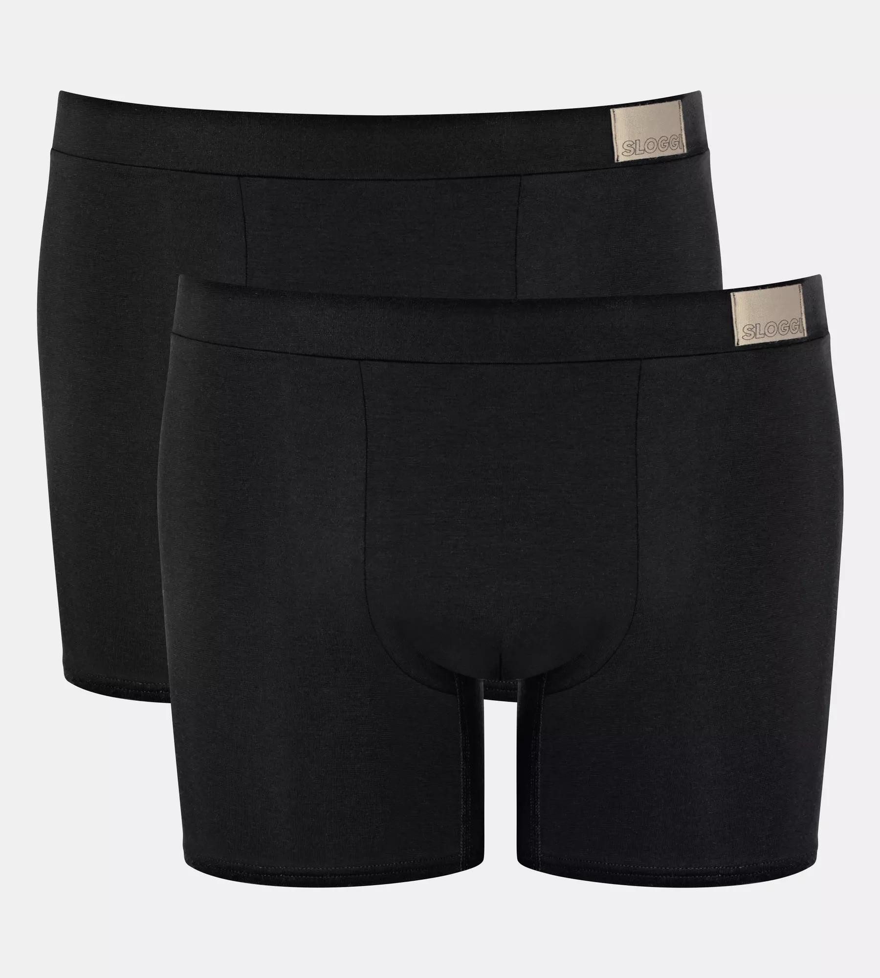 Sloggi Boxershorts Men GO Natural (2er Pack) mit langem Bein, eng anliegend, ohne Eingriff