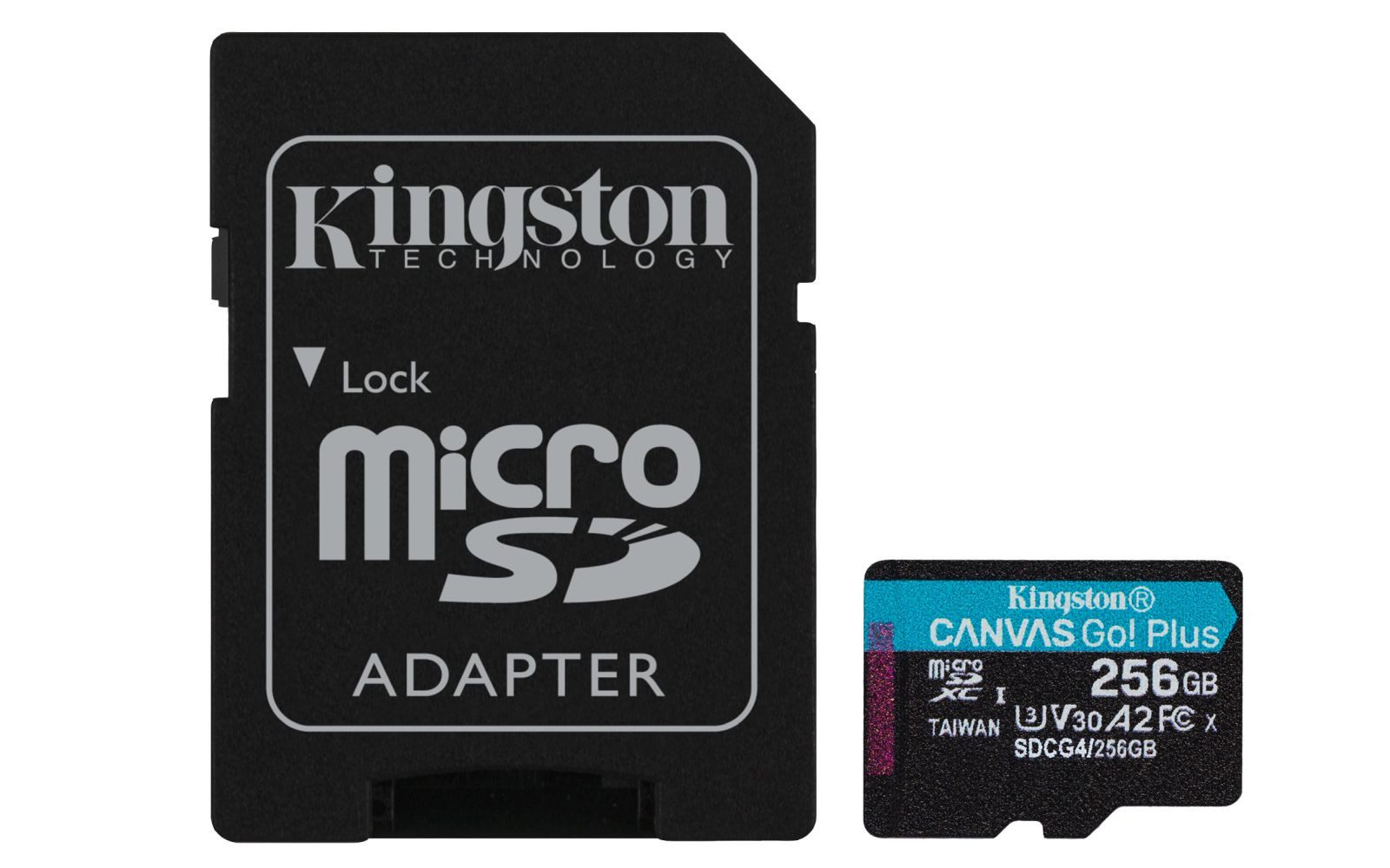 Kingston Technology 256GB microSDXC Canvas Go Plus Gen4 200 MB/s A2 U3 V30-K... Speicherkarte