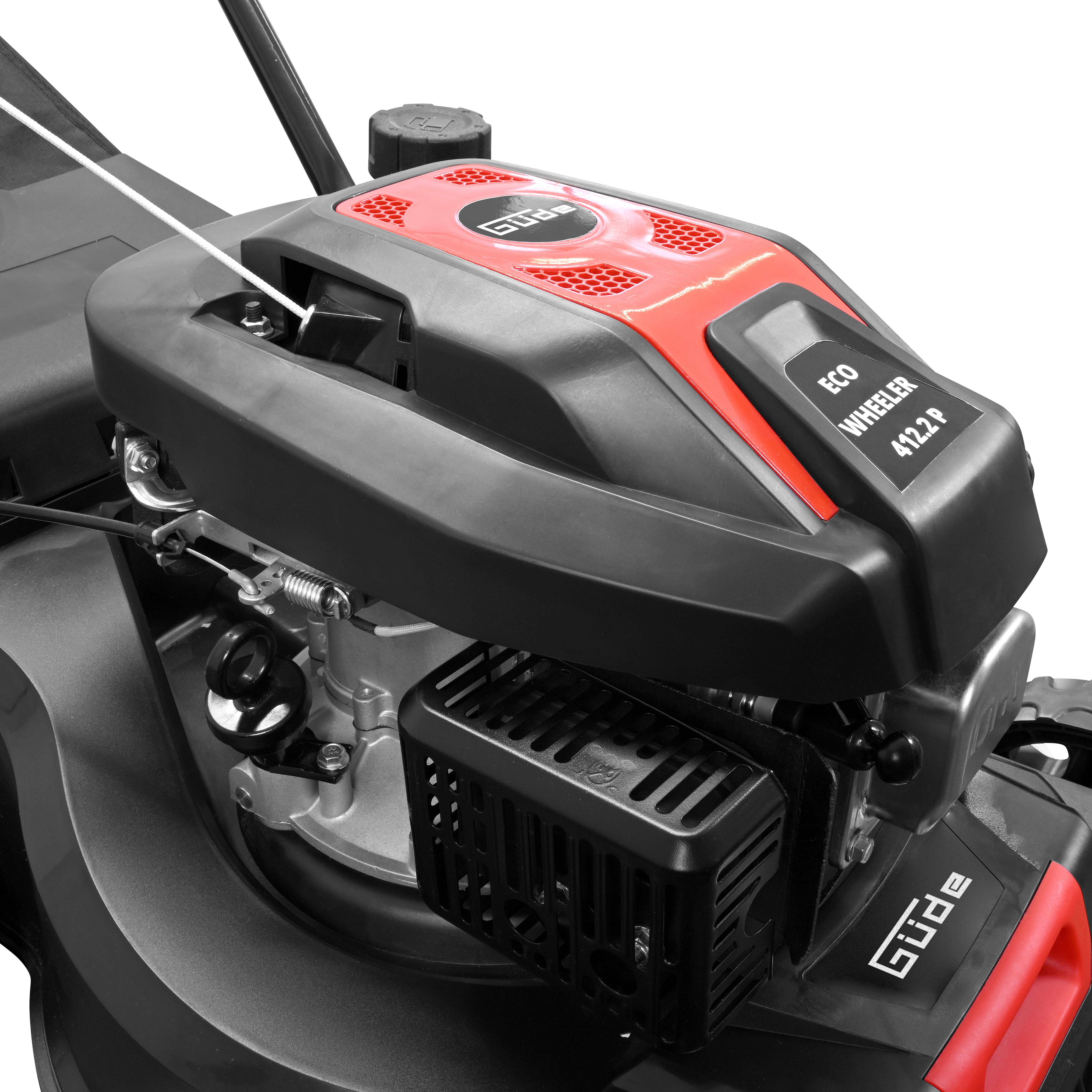 Güde Benzinrasenmäher ECO WHEELER 412.2 P, 40,6 cm Schnittbreite, für kleine bis mittelgroße Rasenflächen bis 900m²