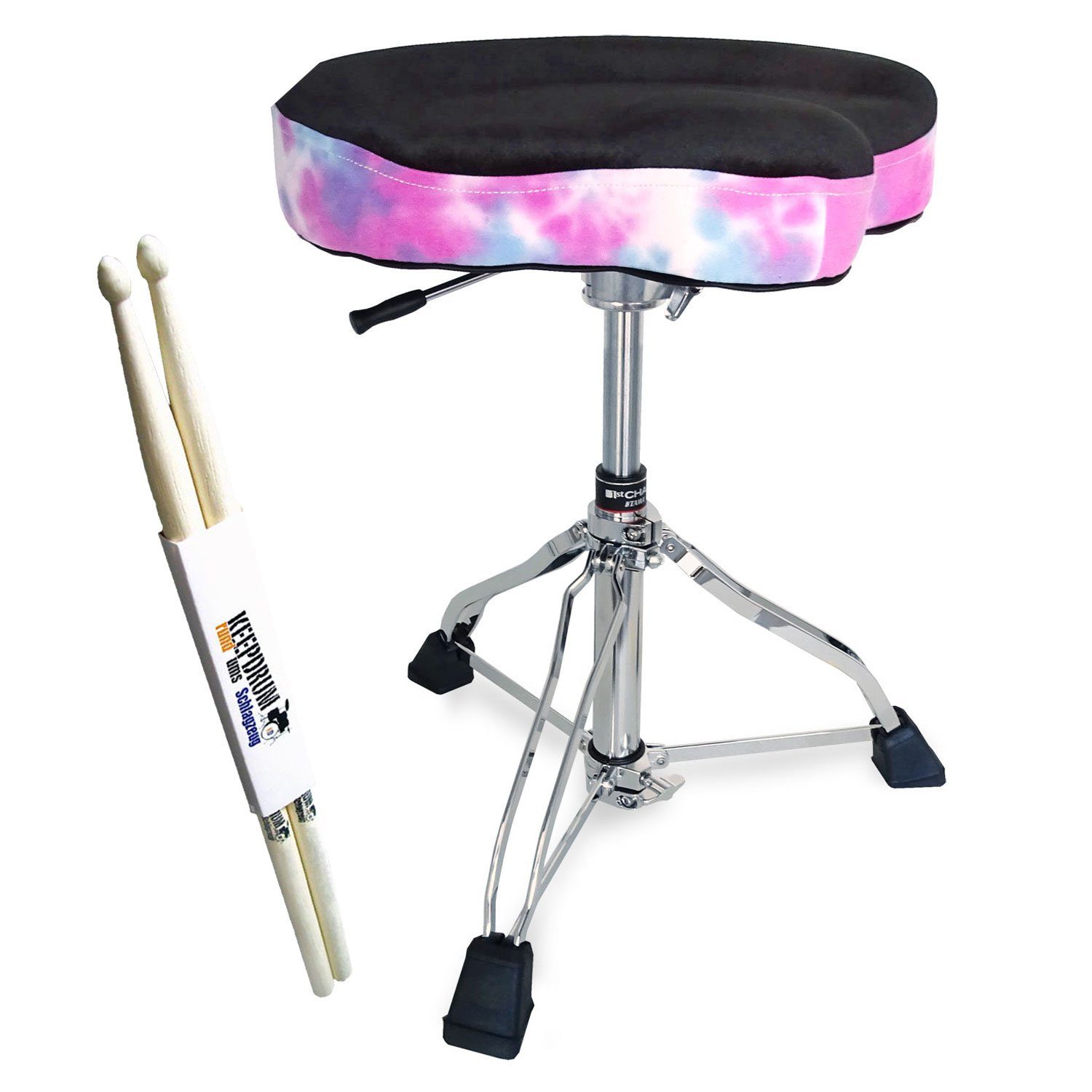 Tama Limited mit HT550TDPS (Sattelsitz, Drumsticks Schlagzeughocker Edition),