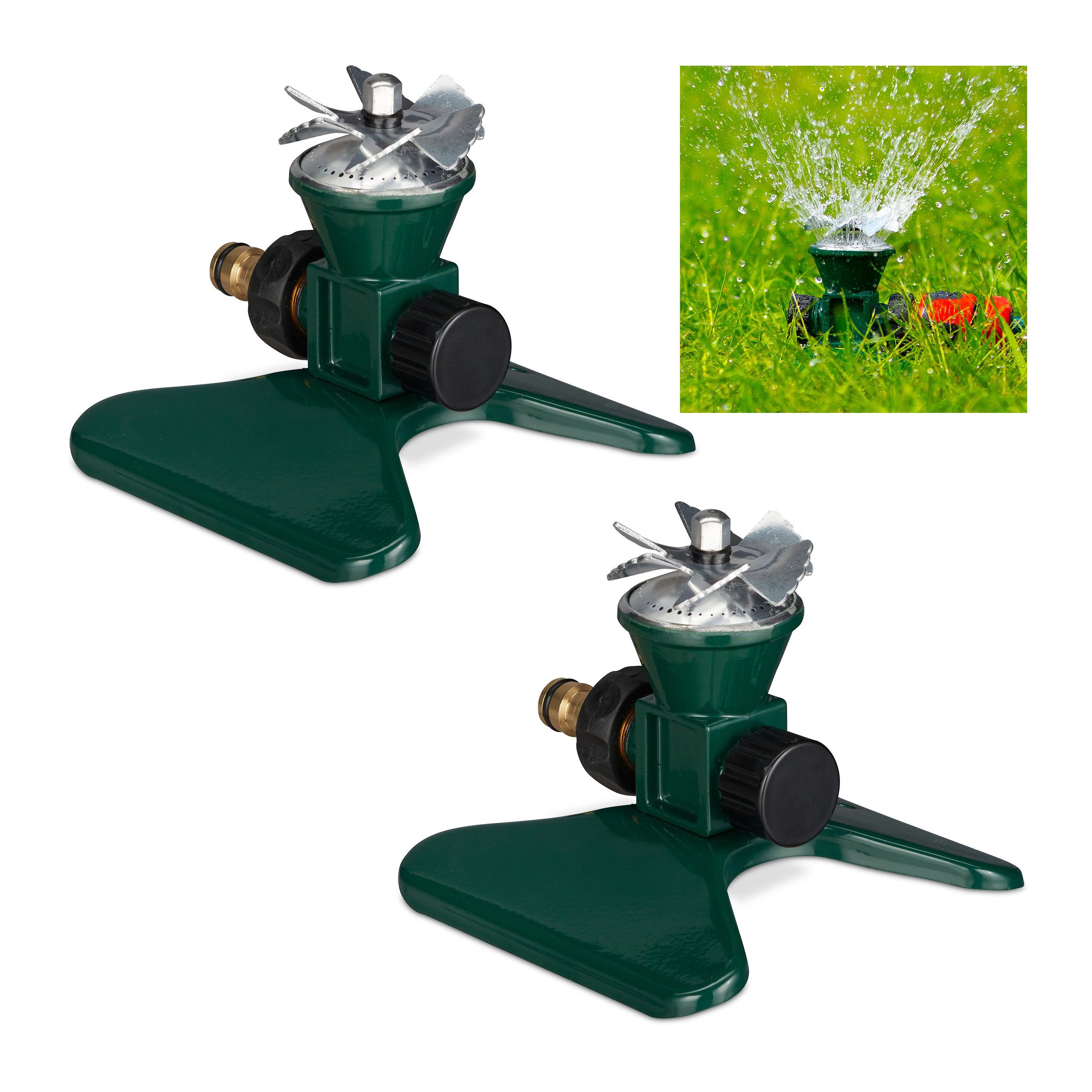 Gartensprenger Regner hochwertig- aus Metall WL-Z25 Rasensprenger 