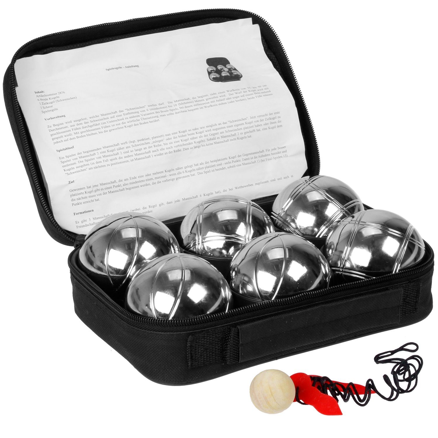 FunTomia Spielzeug-Gartenset Boccia Kugeln Set