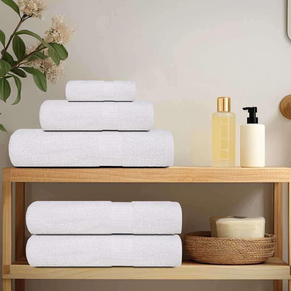 vidaXL Badetücher 8-tlg. Handtuch-Set Weiß 360 günstig online kaufen