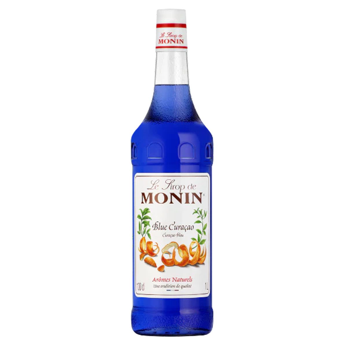 MONIN Getränke-Sirup, Monin Blue Curacao Sirup ohne alkohol ideal für Cocktails 1000ml