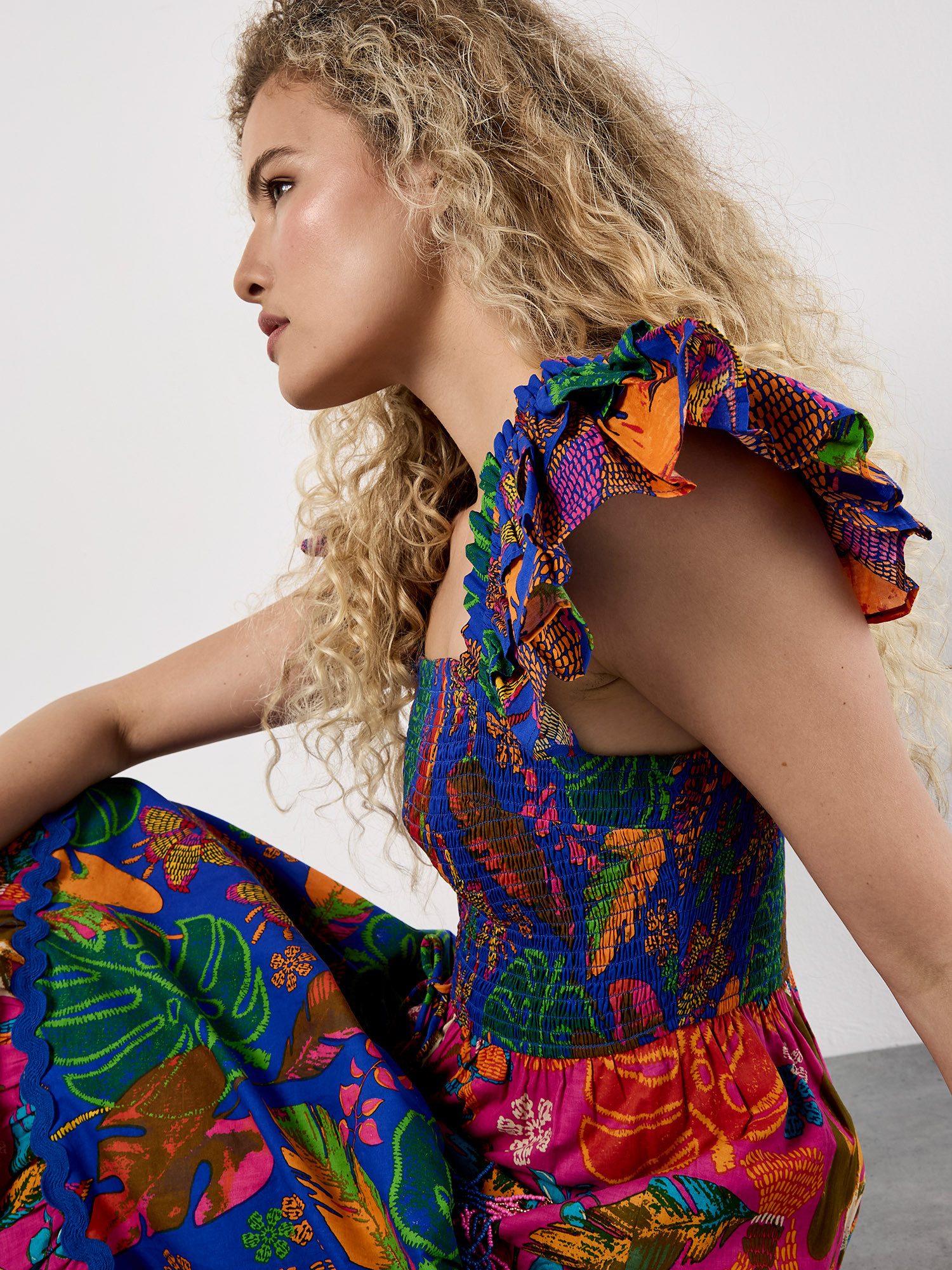 Apricot Maxikleid günstig online kaufen