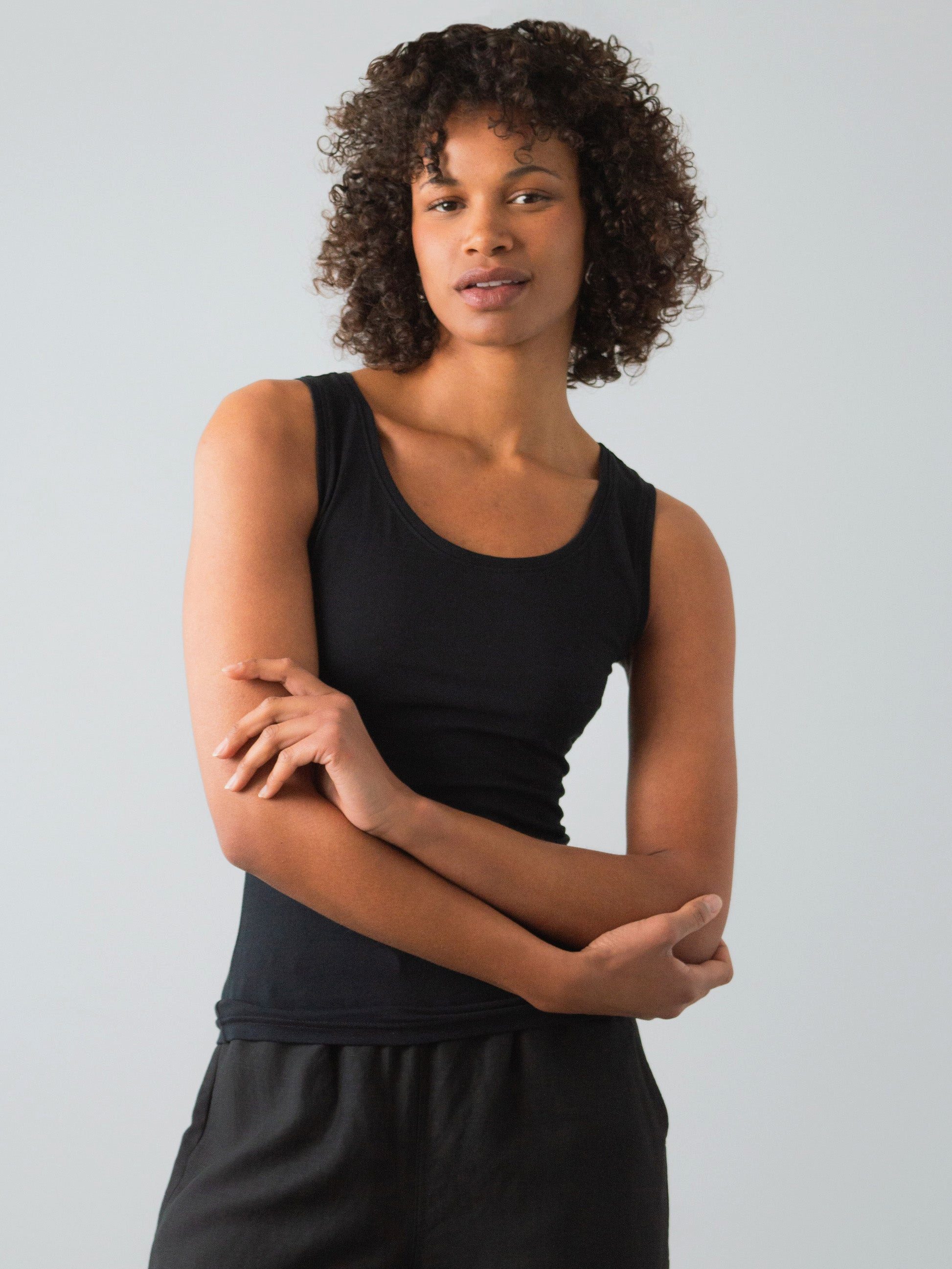 HONEST BASICS Tanktop Stretch Tank aus Bio- und recycelter Baumwolle