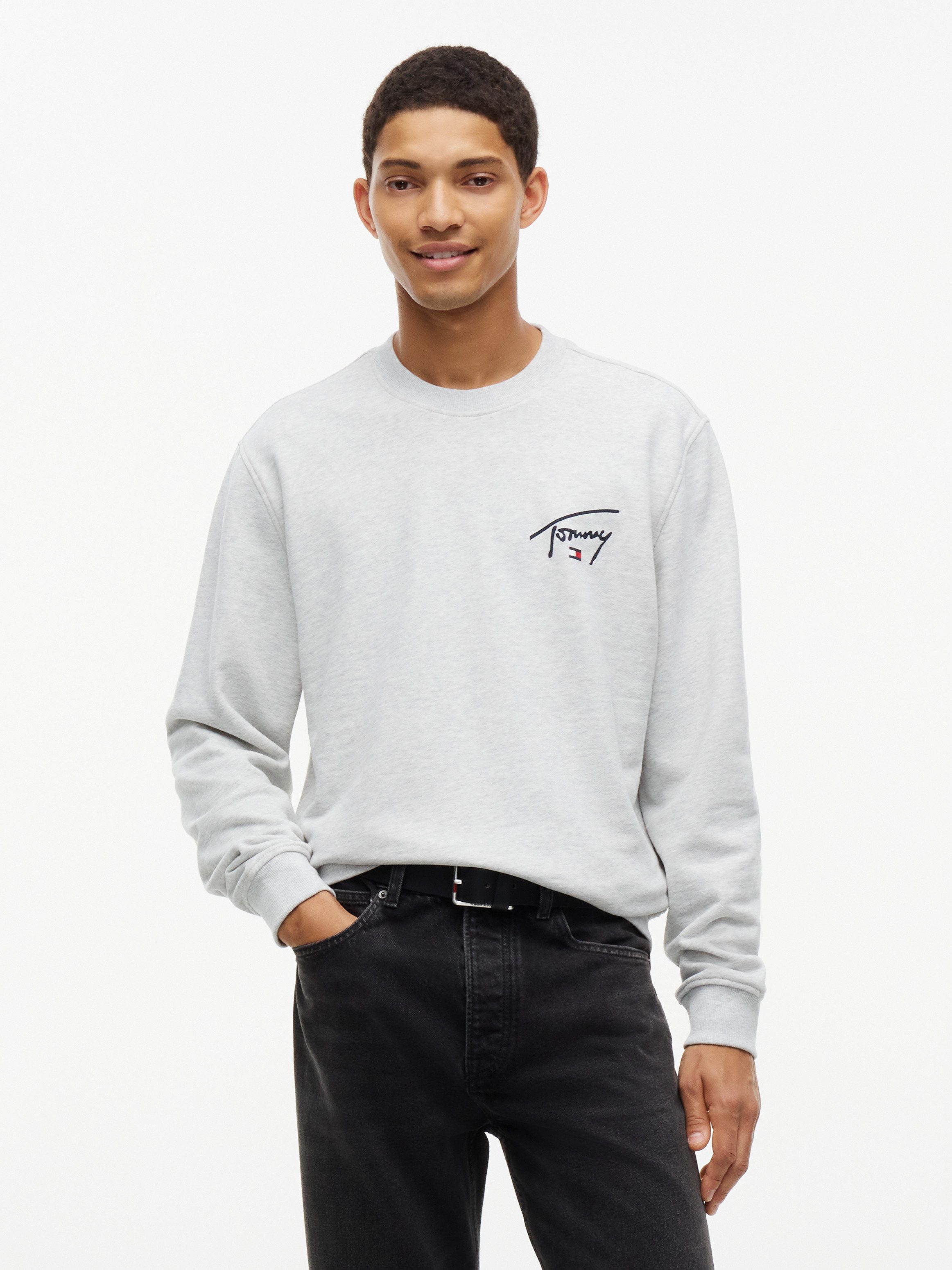 Tommy Jeans Sweatshirt REGULAR ENTRY SIGNATURE Regular fit mit Rundhalsausschnitt