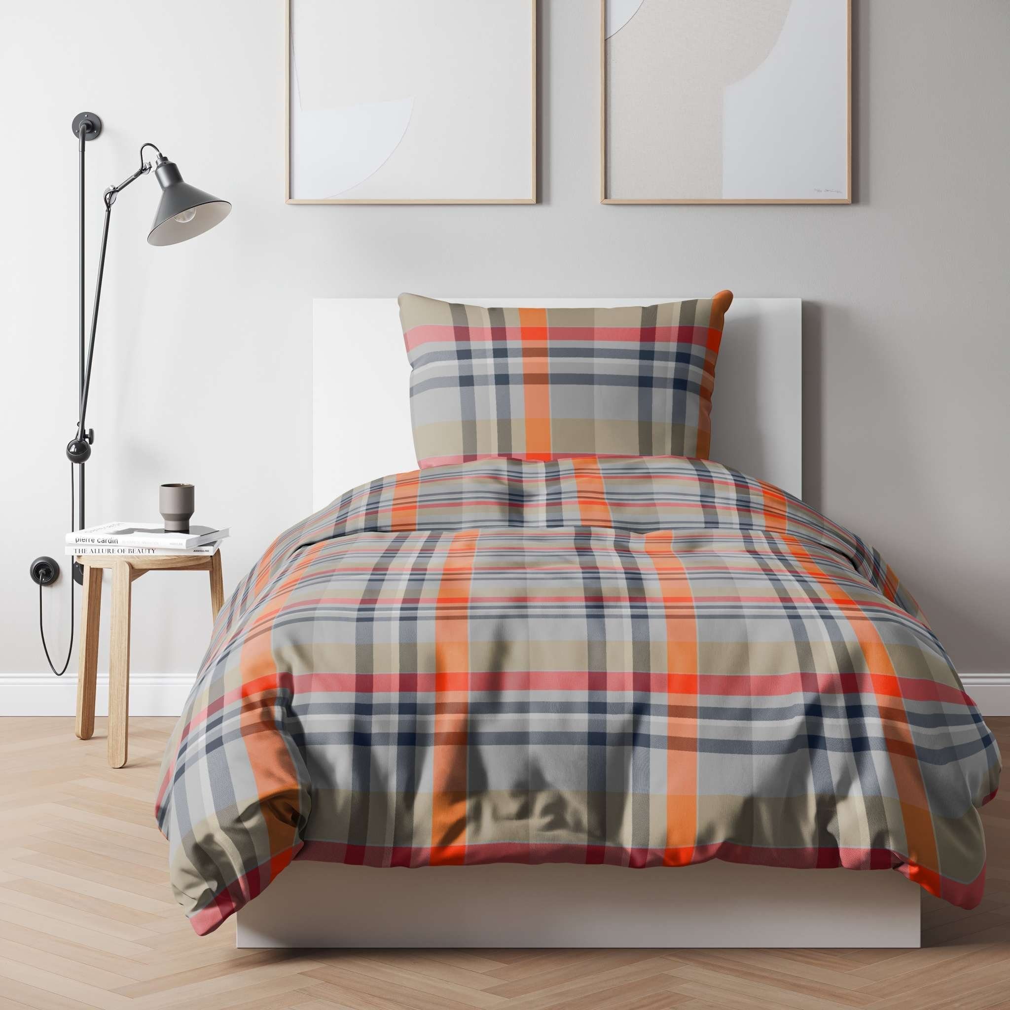 etérea Himmlische Qualität Bettwäsche etérea Flanell Bettwäsche Urban Flausch Kariert, Flanell, 2 teilig