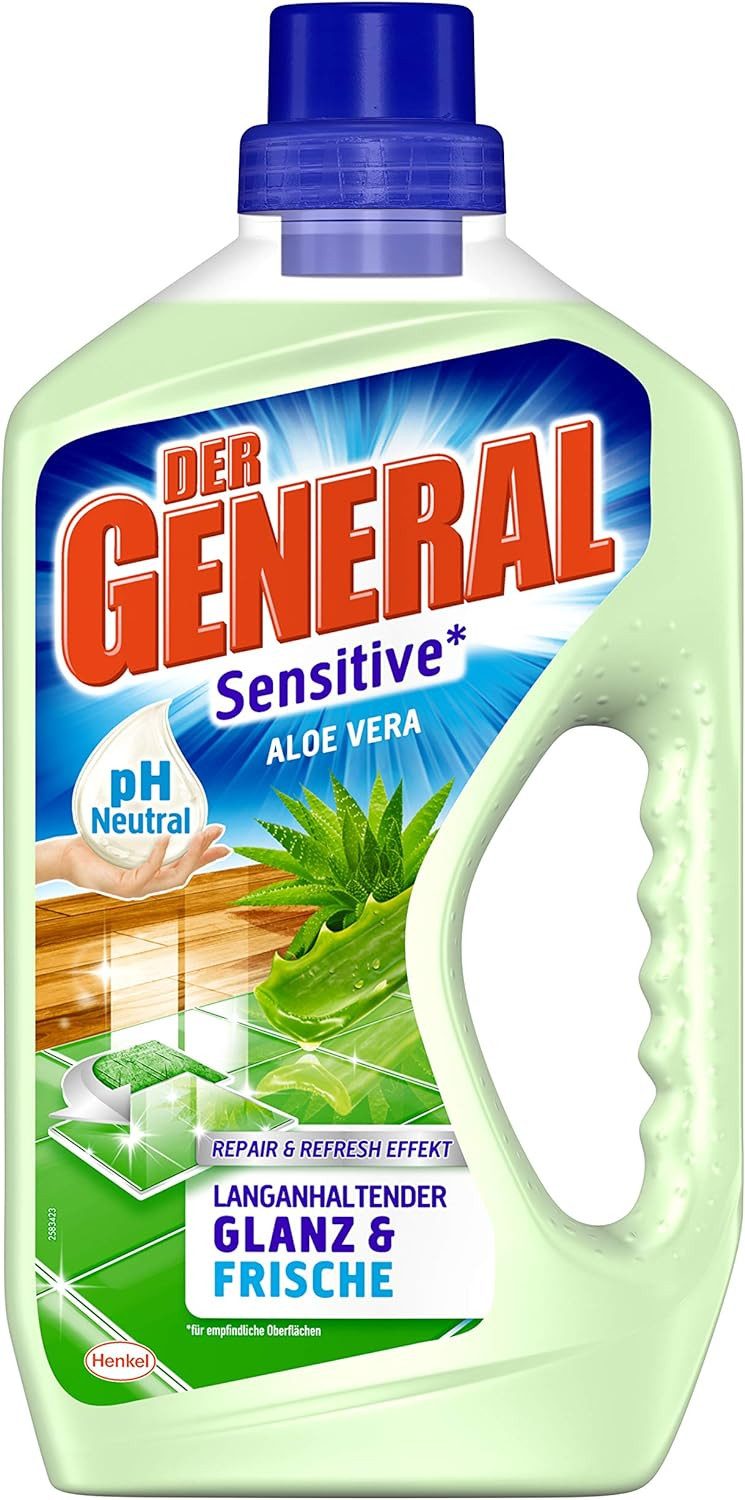 DERGENERAL Aloe Vera 750 ml Universalreiniger (1-St. Sensitive für Glanz & Frische)