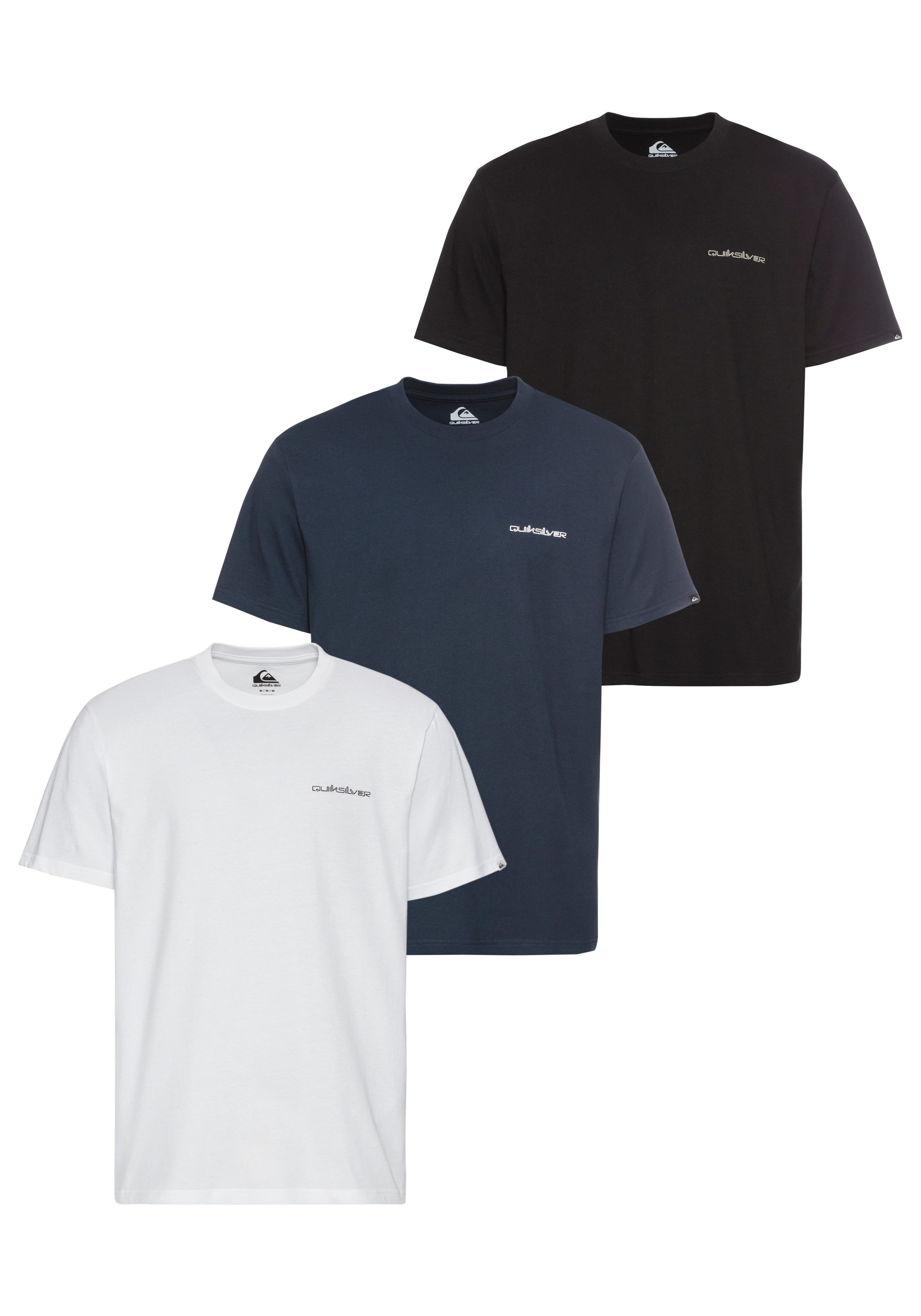 Quiksilver T-Shirt OMNI QS SHORT SLEEVE TEE PACK3 YM (Spar-Set, 3-tlg) Basi günstig online kaufen