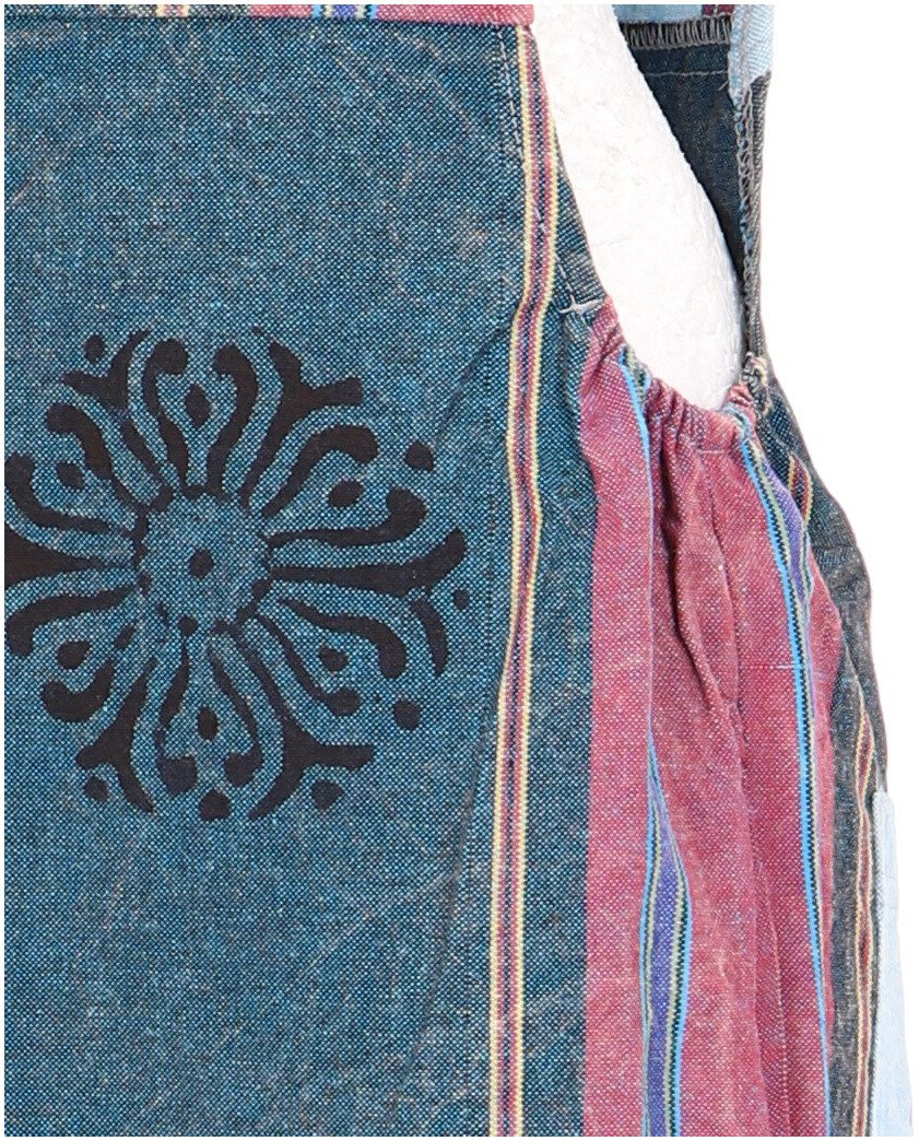 Guru-Shop Relaxhose Latzhose, Ethno Style Boho oversize Einteiler,.. alternative Bekleidung