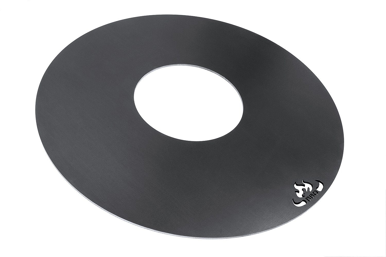 teileplus24 Grillplatte FR01 Grillring Ø 55cm Grillplatte Plancha für zB Weber Kugelgrill