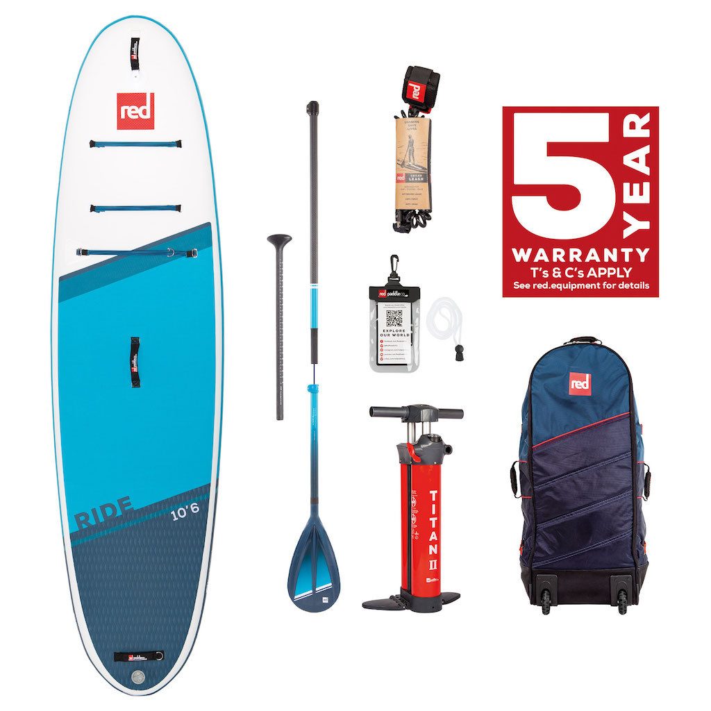 Red Paddle Inflatable SUP-Board RIDE 10'6" SET