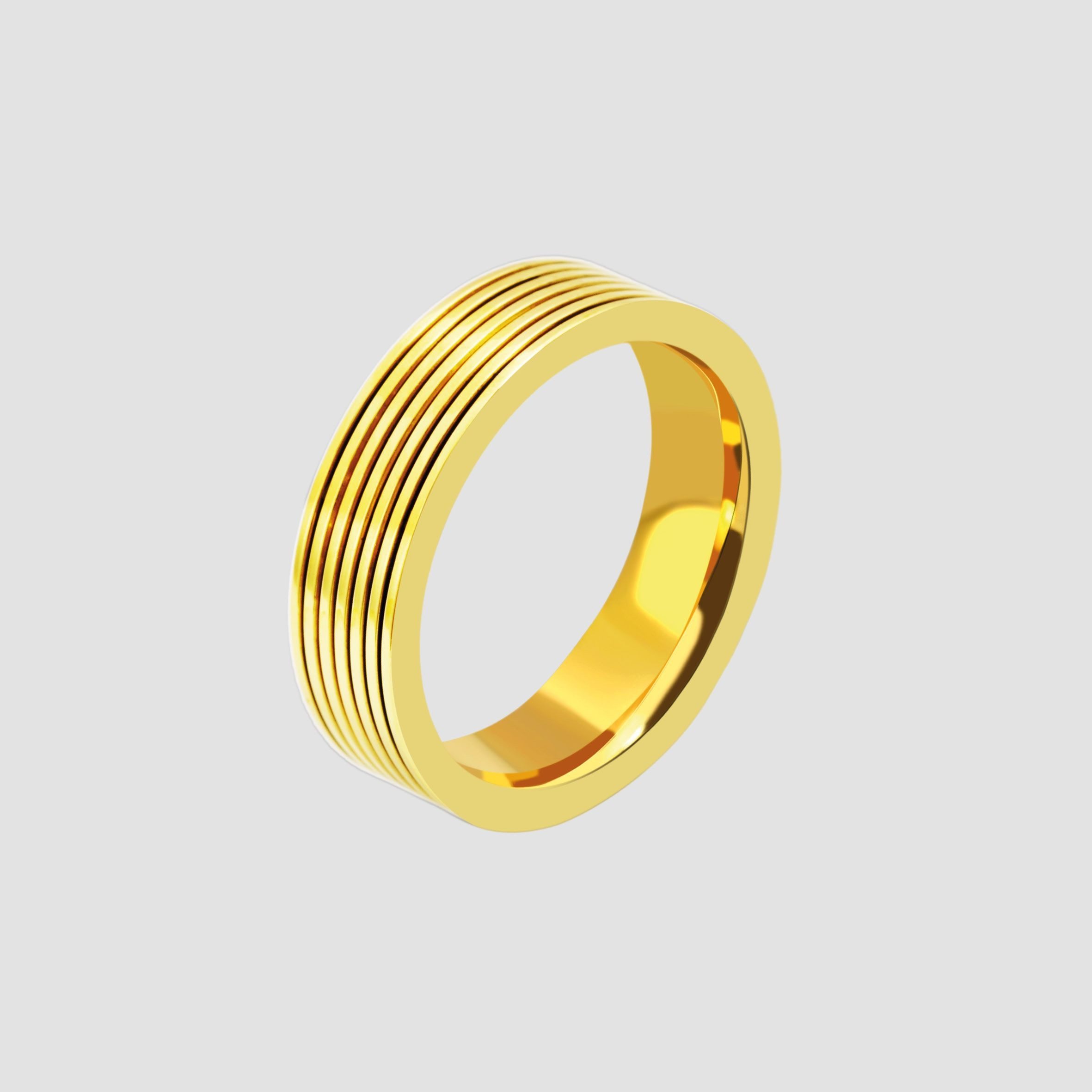 AKZENT Partnerring Peculiarity aus Edelstahl, goldfarbig/ günstig online kaufen