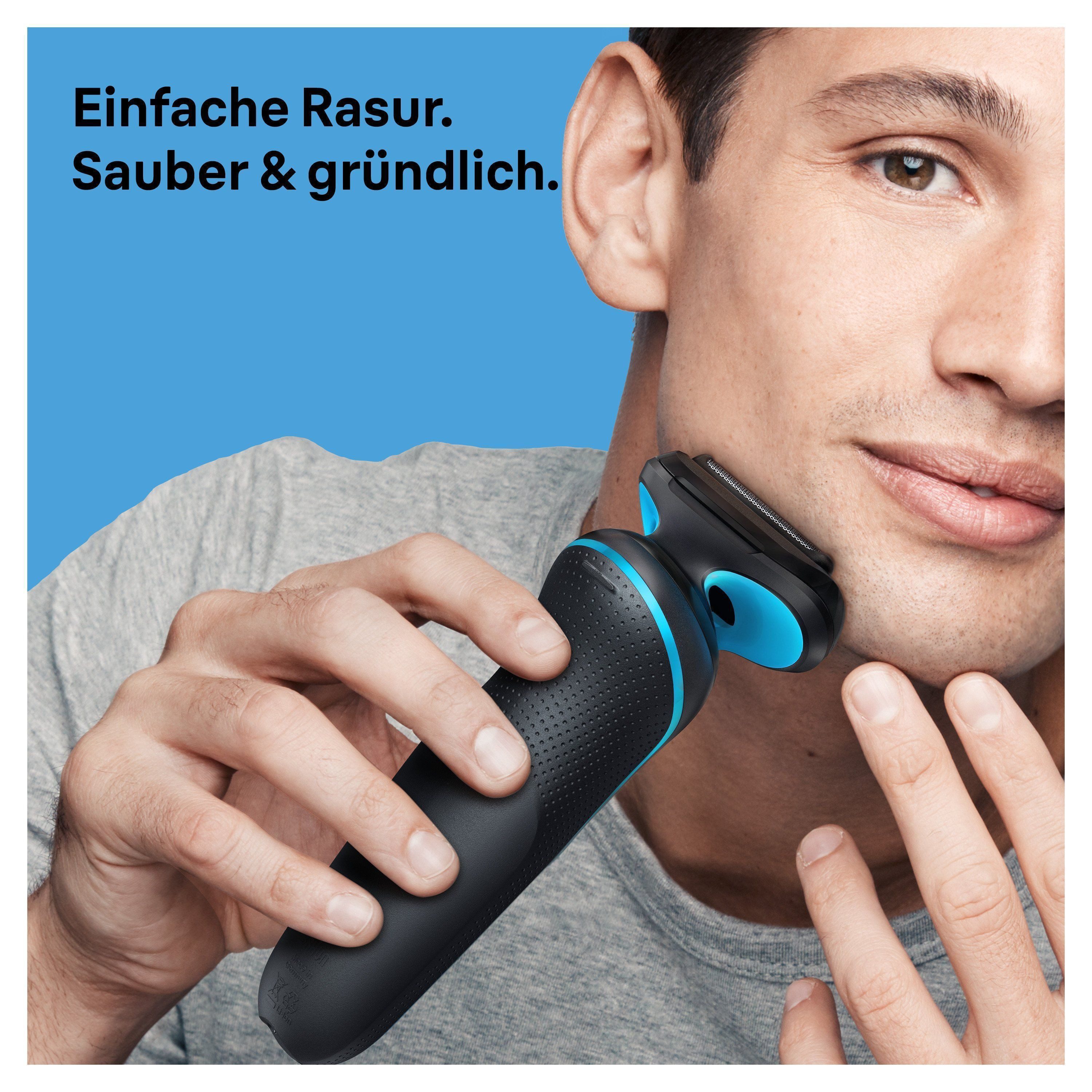 Braun Elektrorasierer Series 5 51-M1200s, Aufsätze: 2, EasyClean, Wet&Dry