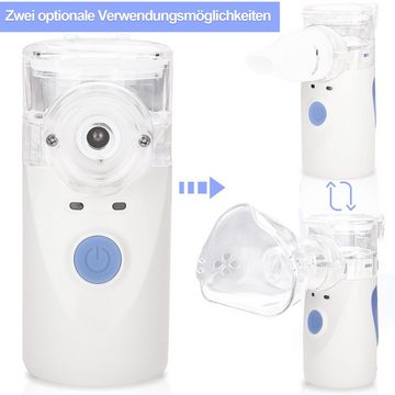 Randaco Mini-Inhalator Inhaliergerät Tragbarer Baby-Inhalato Nano Zerstäuber Vernebler, 2 Arten von Inhalationsmethoden