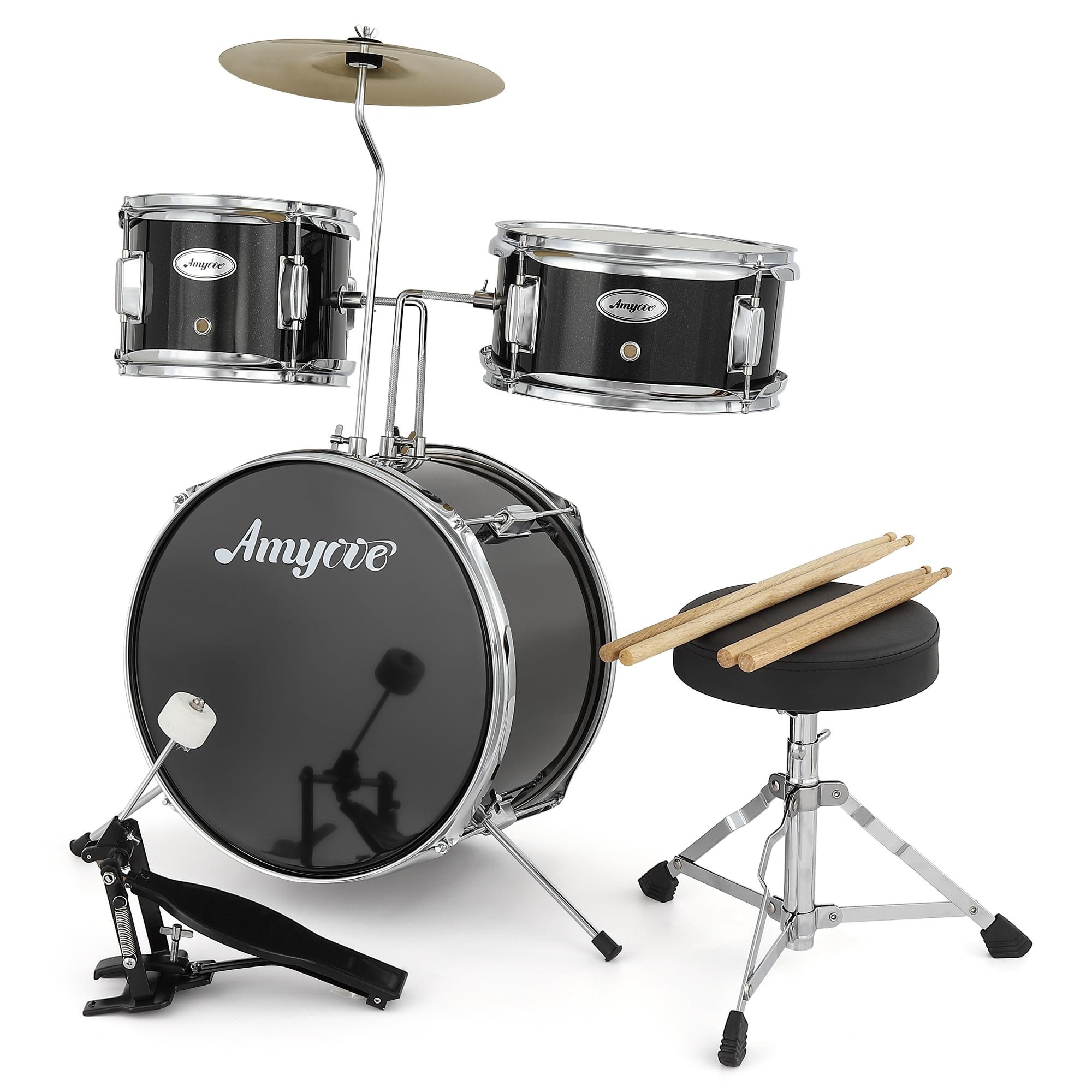GarveeMore Bass Drum Trommel Set für Kinder 3 Trommel Akustische Trommel Set