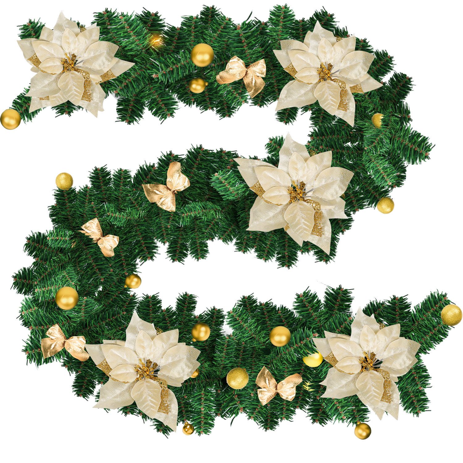 Kunstgirlande 2.7M Weihnachtsgirland Tannengirland Weihnachtdekoration Trep günstig online kaufen