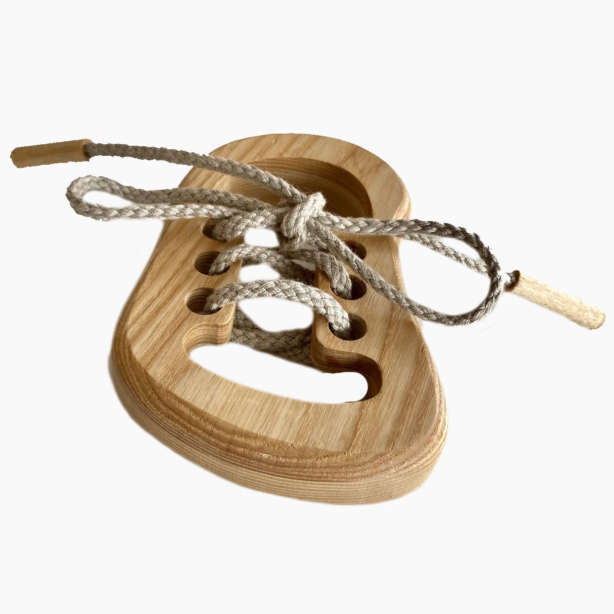 Lotes Toys Lernspielzeug Holz Fädelspiel Schuh (packung, 1-St., spar saet), Fördern Sie spielerisch die Entwicklung