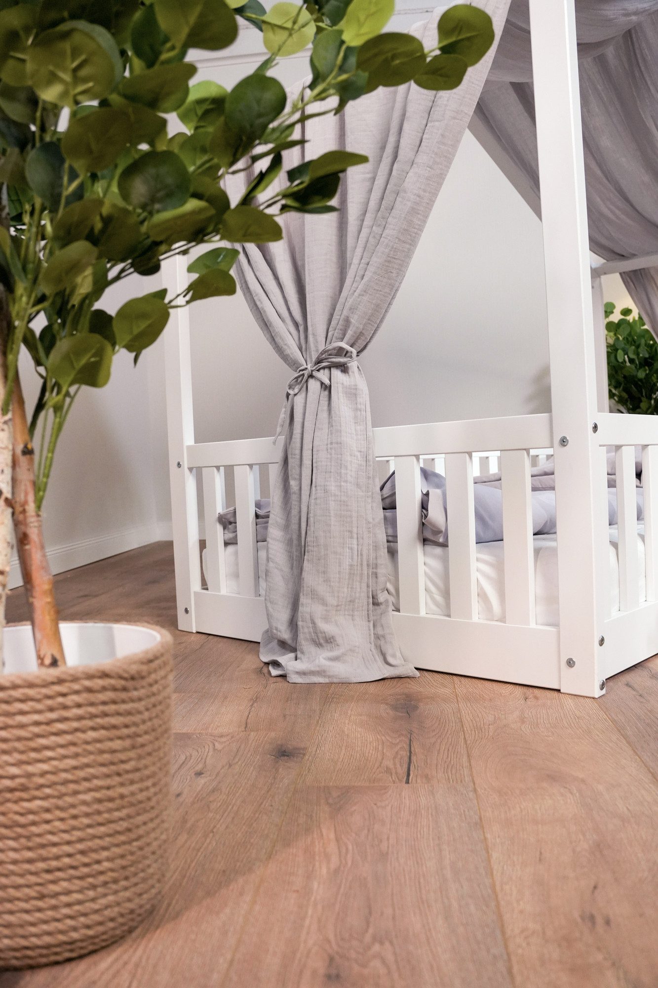 tiSsi® Betthimmel tiSsi® Baldachin Musselin für Hausbetten 90x200 cm