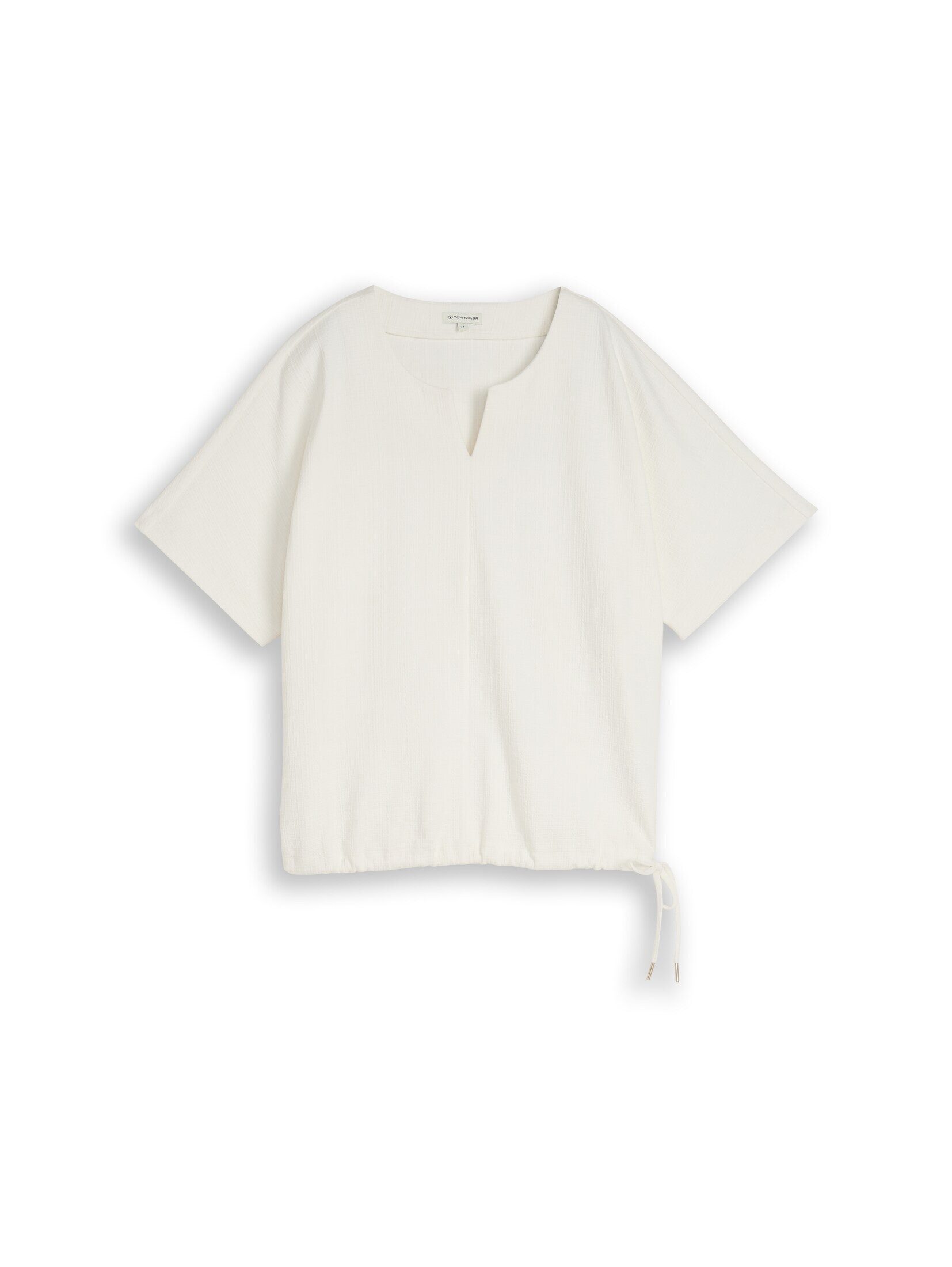 TOM TAILOR Sweatshirt Strick & Sweatshirts Jacquard Sweatshirt mit V-Ausschnitt