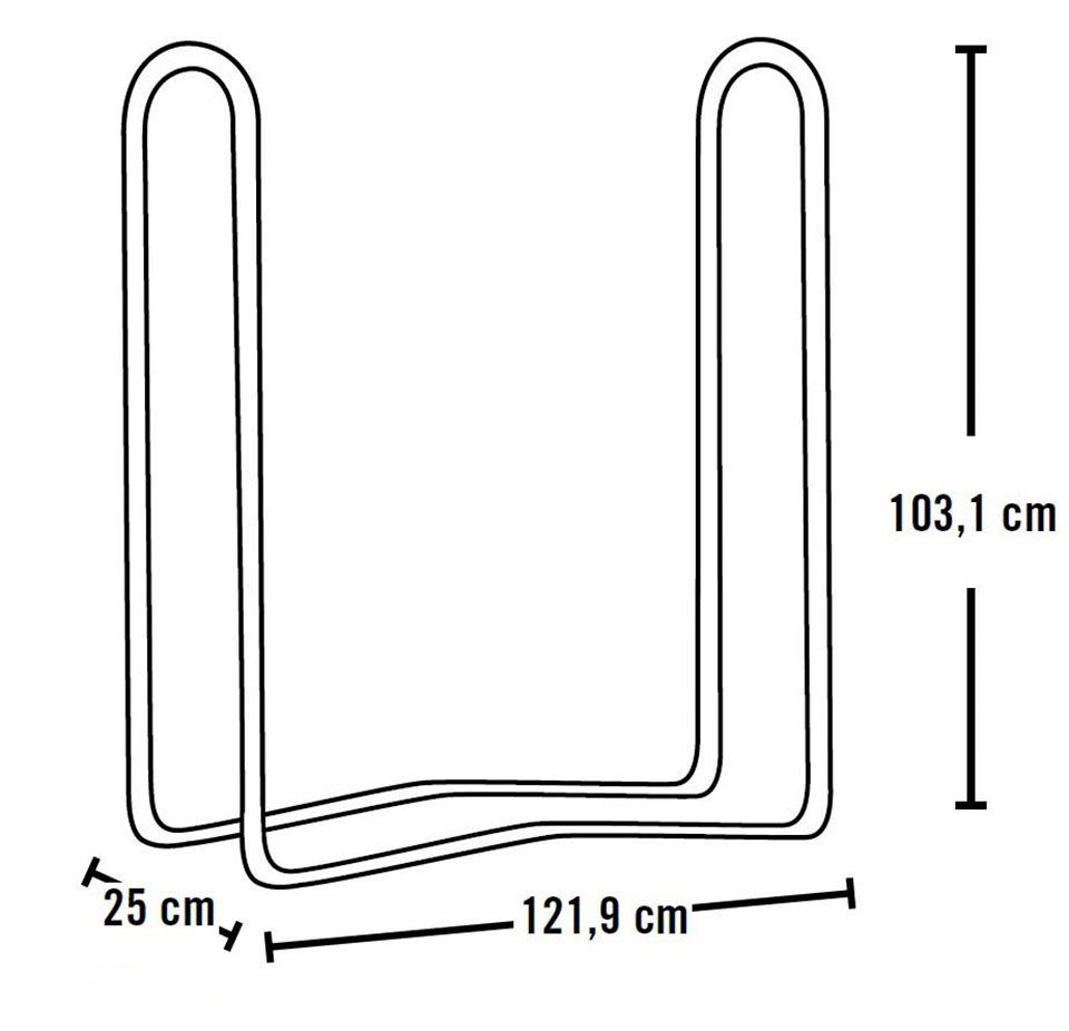 kg Kaminholzregal cm, ShelterLogic, Traglast 280 ShelterLogic BxTxH:122x25x104