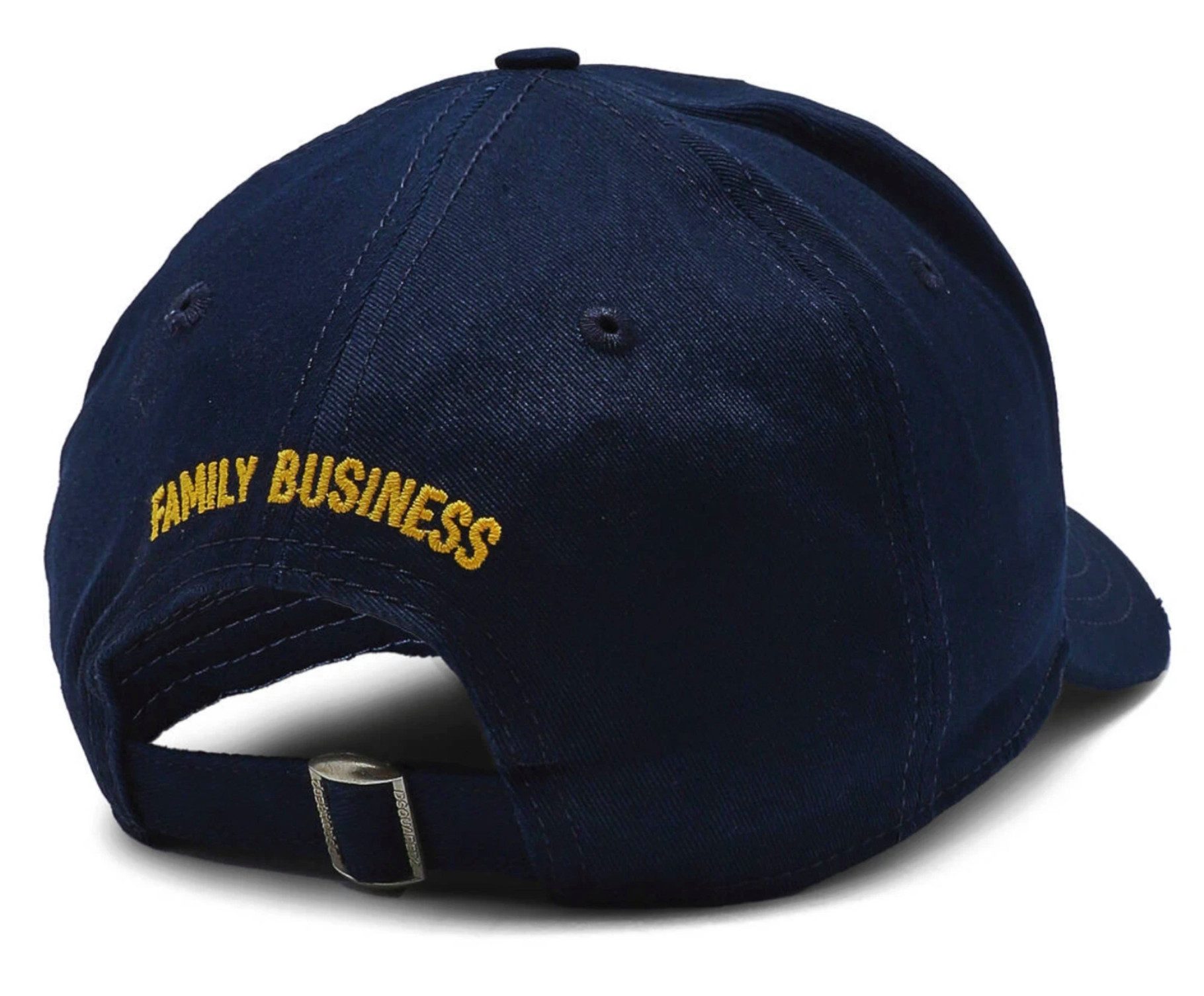 Dsquared2 Baseball Cap Family Business Baseballcap Icon Baseball Kappe Unisex goldfarbenen Stickerei „FAMILY BUSINESS