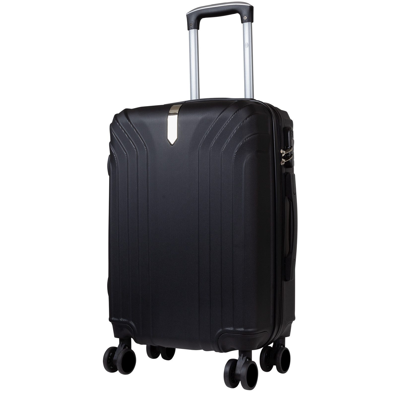 Trendyshop365 Hartschalen-Trolley Palma24, 6 Farben, 4 Größen, Reisekoffer mit, 4 Rollen, Zwillingsrollen, Zahlenschloss, robust und leicht