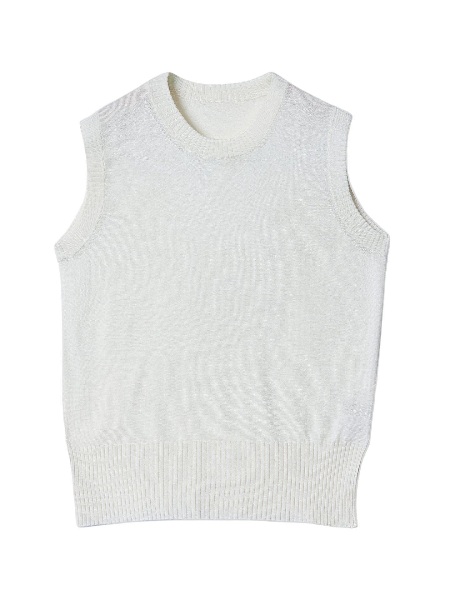 GOBI Cashmere Stricktop Ärmelloses Top aus Kaschmir-Seide