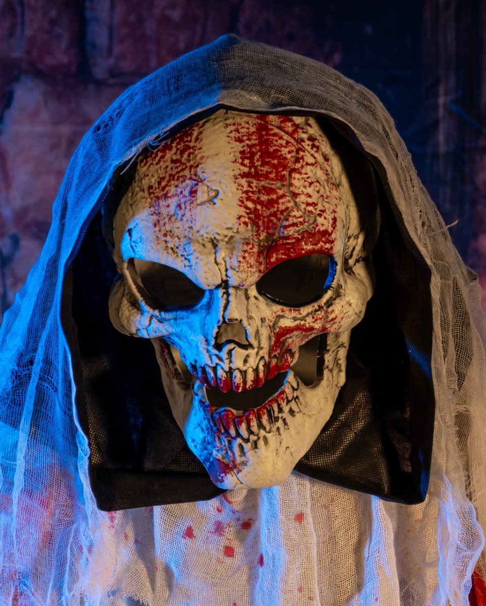 Horror-Shop Dekoobjekt Blutiger Fetzengeist mit Bewegung, Sound & Light S