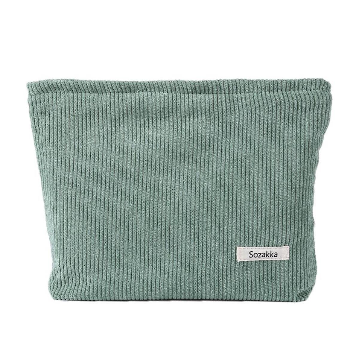 Malantis Kosmetiktasche Malantis Kosmetiktasche aus Cord – Etui & Reise-Organizer (Kulturbeutel aus umweltbewussten Kord Material, 1-tlg., Kosmetiktasche, Stifte Etui, Federmäppchen), Reisekosmetiktasche zum Aufbewahren von Make-up, Parfüm, Brille etc.