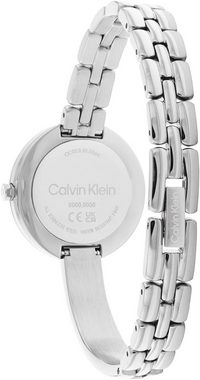 Calvin Klein Quarzuhr SCULPTURAL, 25200278, Armbanduhr, Damenuhr, Mineralglas