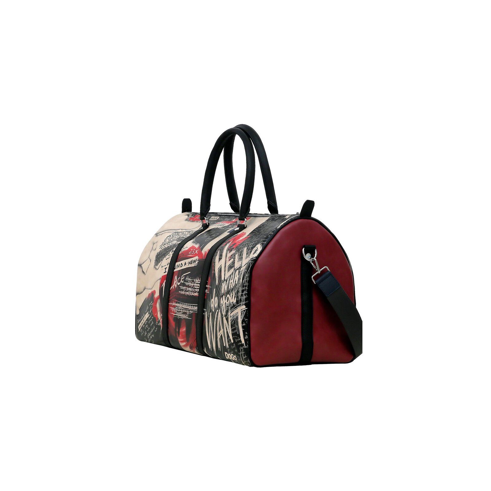 DOGO Reisetasche Reisetasche Snugline -What Do You Want Art Handgepäck, Handgefertigt