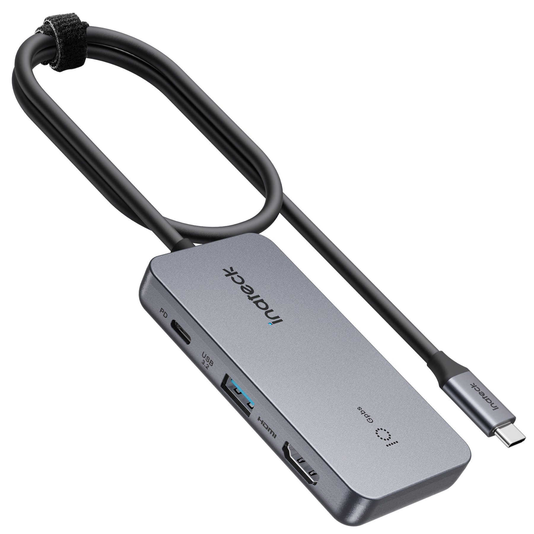 Laptop-Dockingstation 7 in 1 USB C Hub, 4 K HDMI, USB 3.2 Gen 2