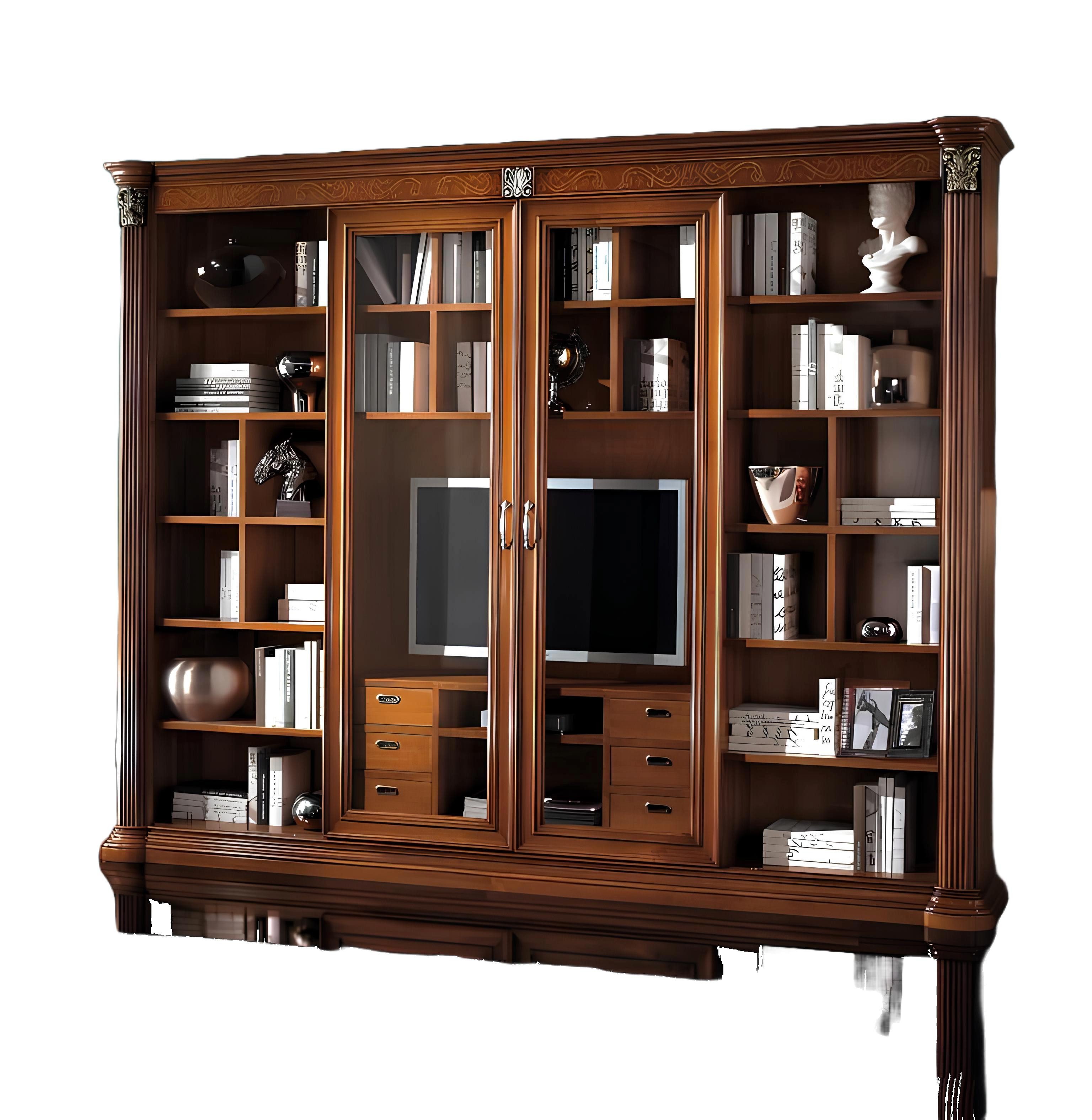Xlmoebel TV-Schrank Elegante Holz-Vitrine mit modernem Design für stilvolle Präsentation (1-St., TV-Schrank) Hergestellt in Europa