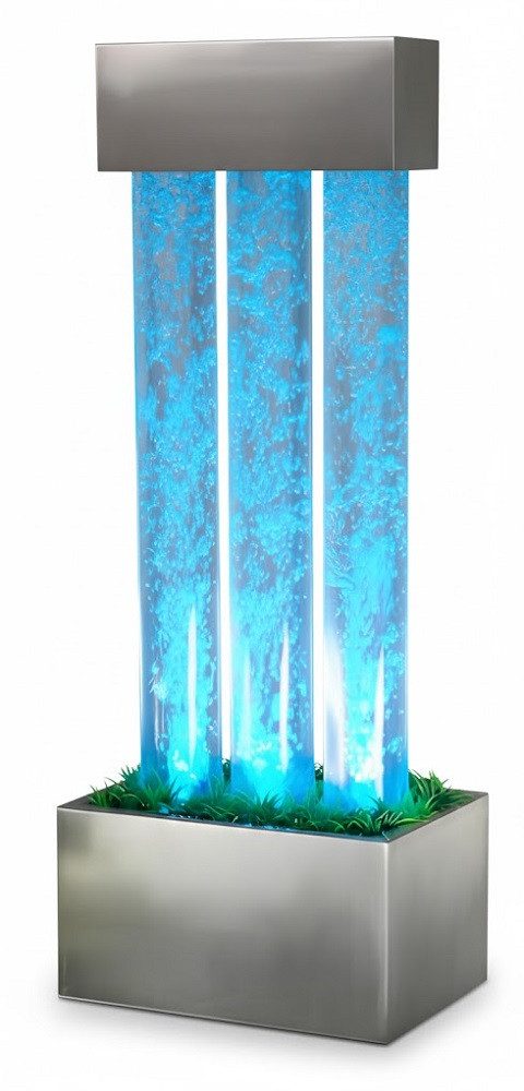 JVmoebel Zimmerbrunnen LED Wassersäule Wasserwand Brunnen – Wasserspiel Design Sofort, (1 tlg), Made in Europa