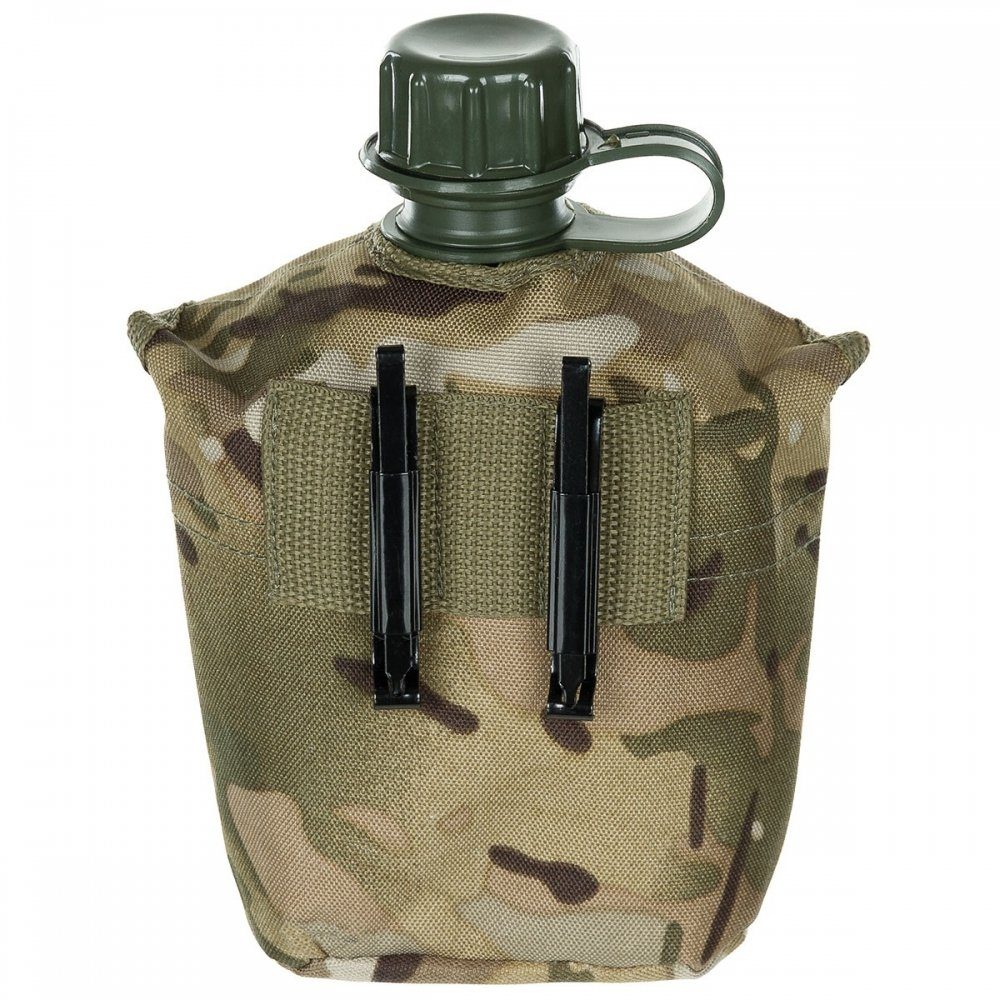 MFH Feldflasche US Plastikfeldflasche, 1 l, Nylonbezug, operation-camo